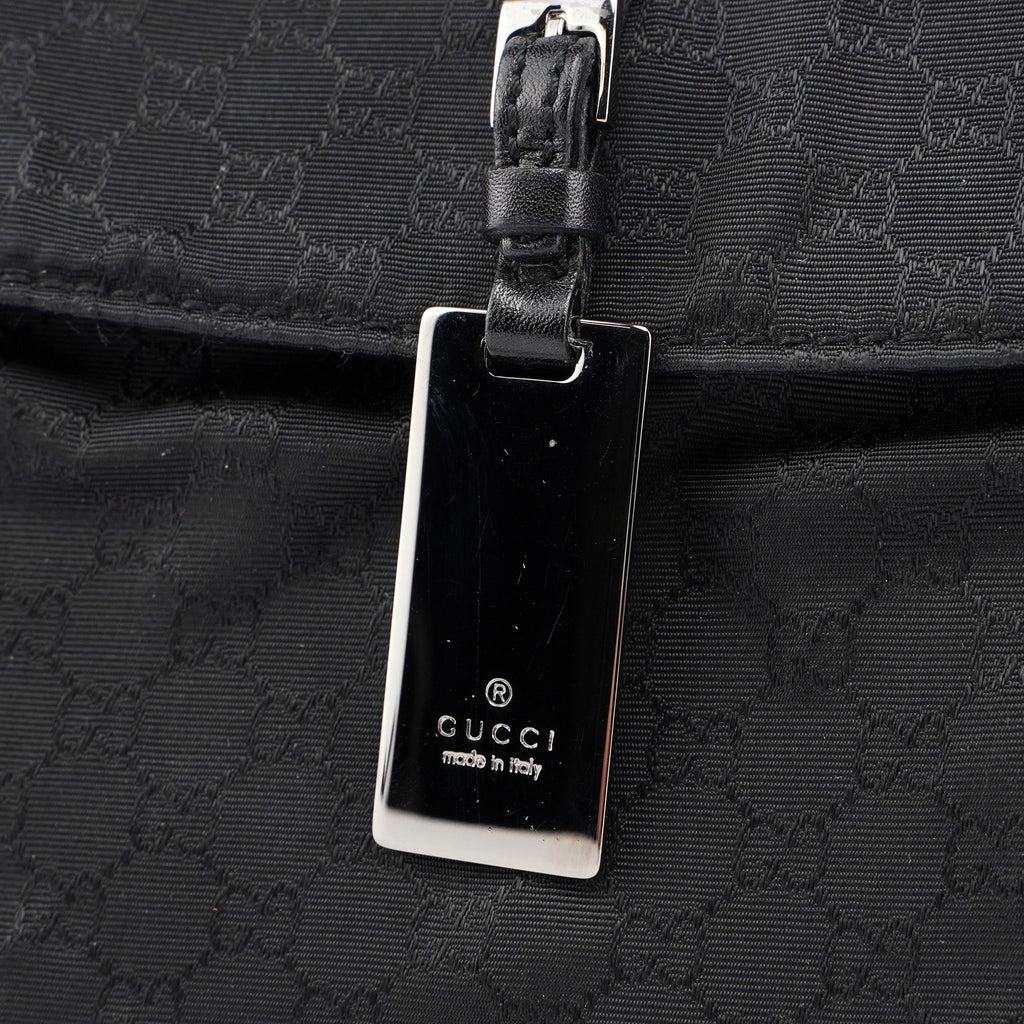 Black Micro GG Hobo Shoulder Bag