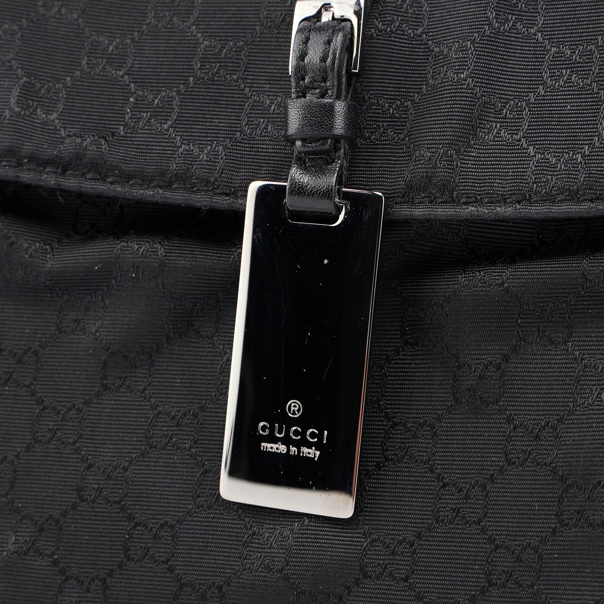 Black Micro GG Hobo Shoulder Bag
