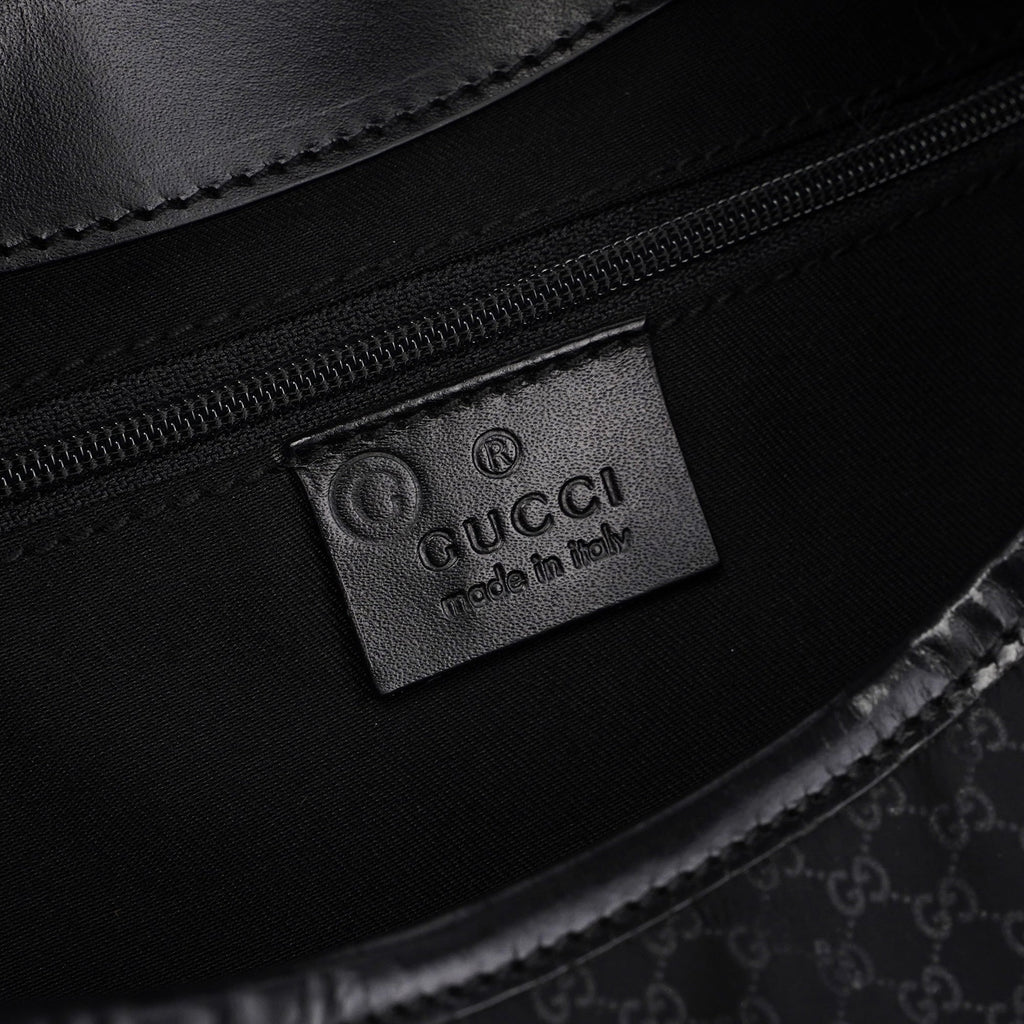 Black Micro GG Jackie Shoulder Bag