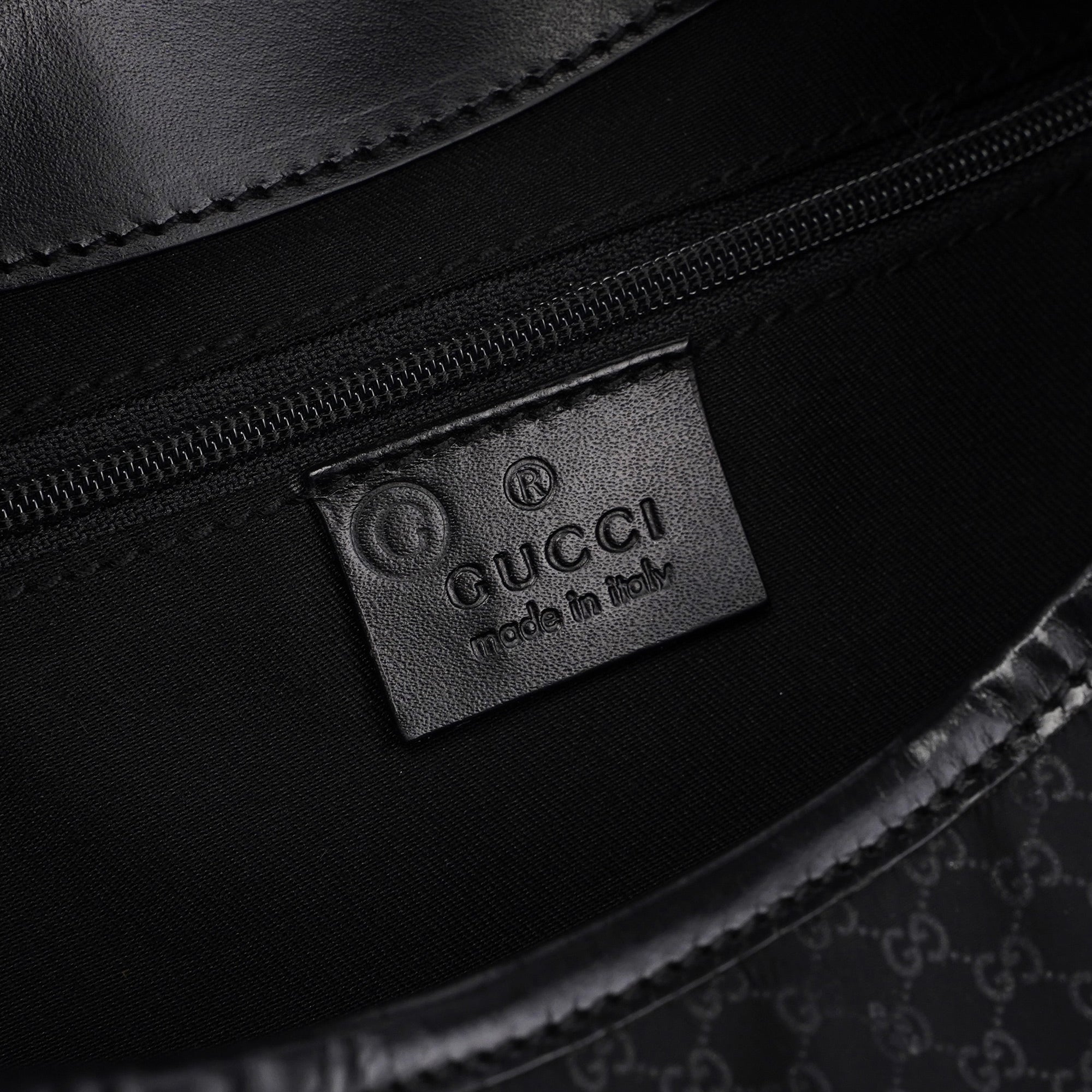Black Micro GG Jackie Shoulder Bag