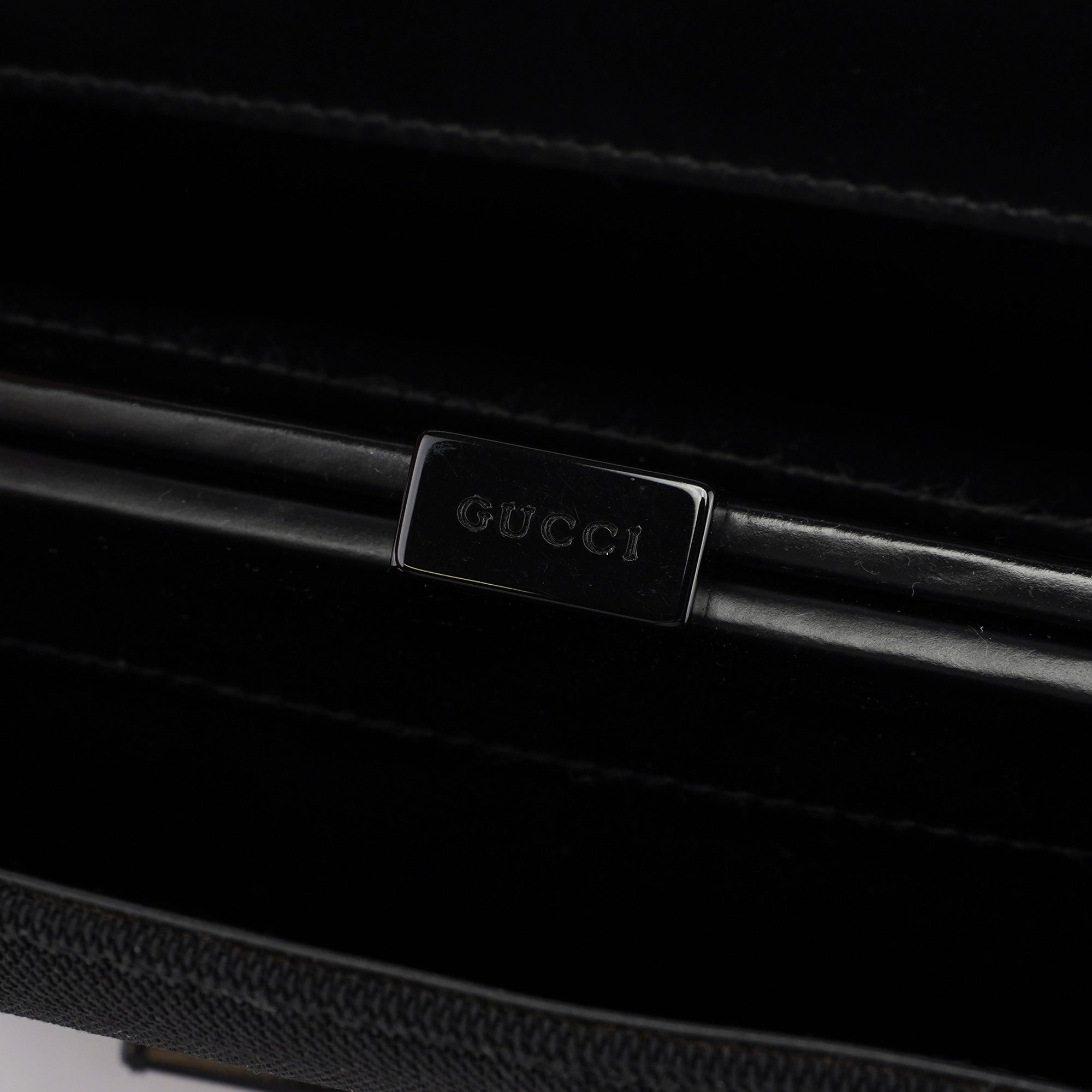Black Nylon Square G Handbag