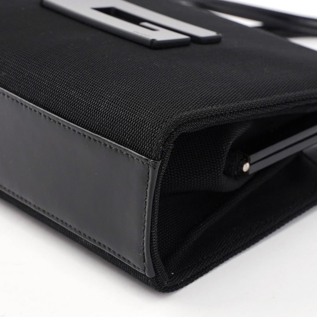 Black Nylon Square G Handbag