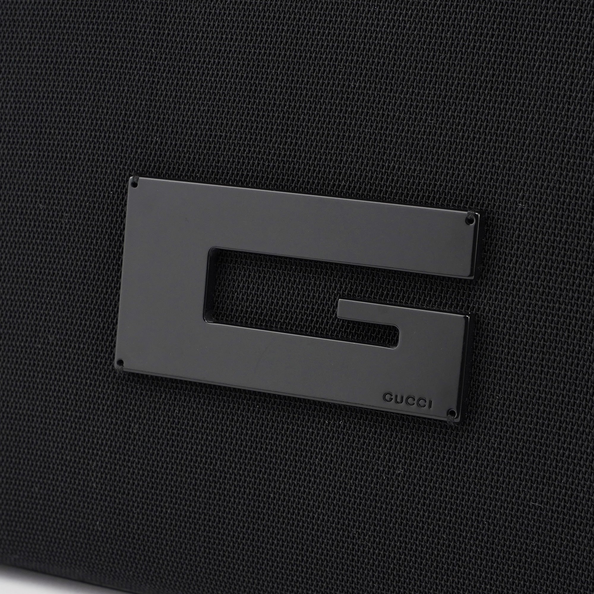 Black Nylon Square G Handbag