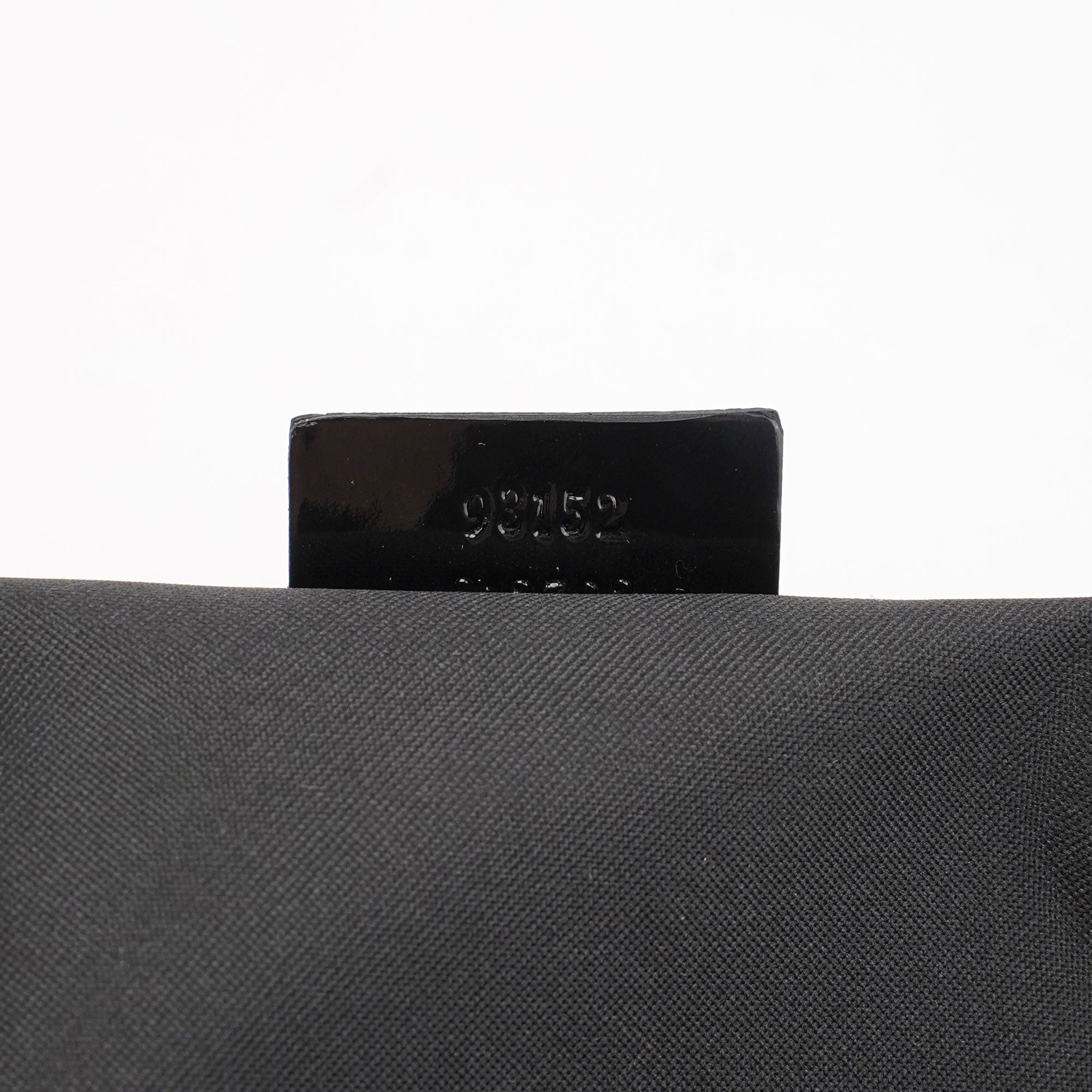 Black Patent Leather Bamboo Tote