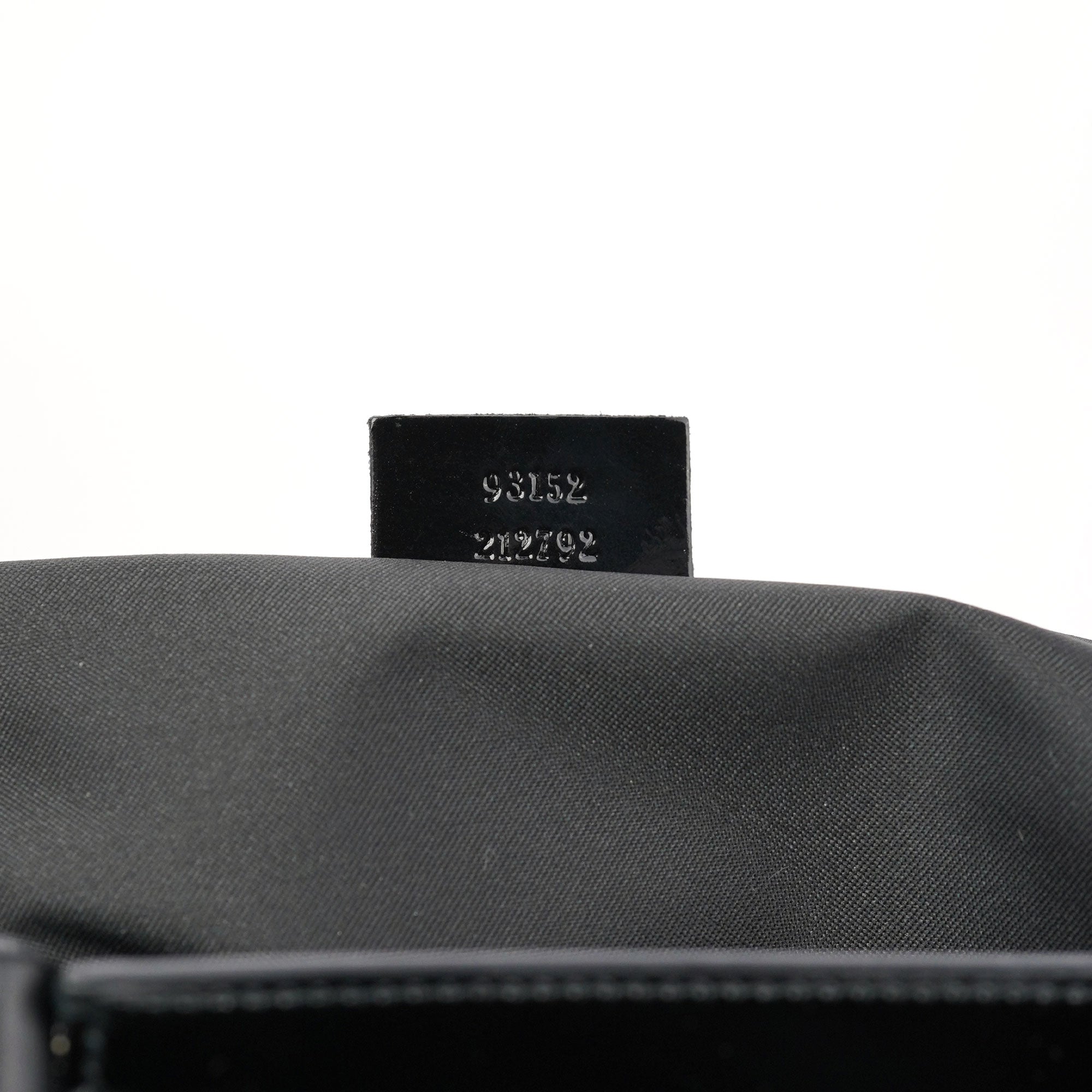 Black Patent Leather Bamboo Tote Bag