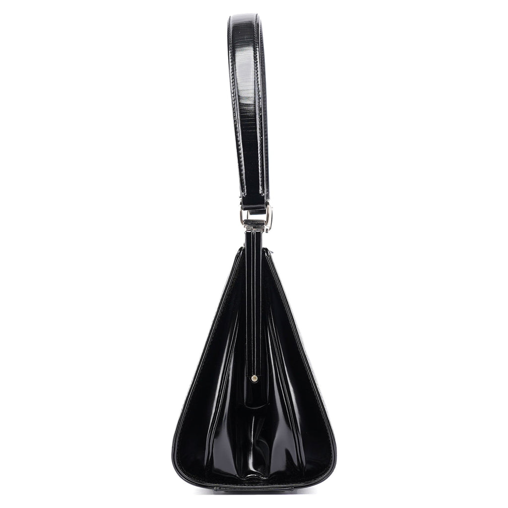 Black Patent Leather Clutch Shoulder Bag