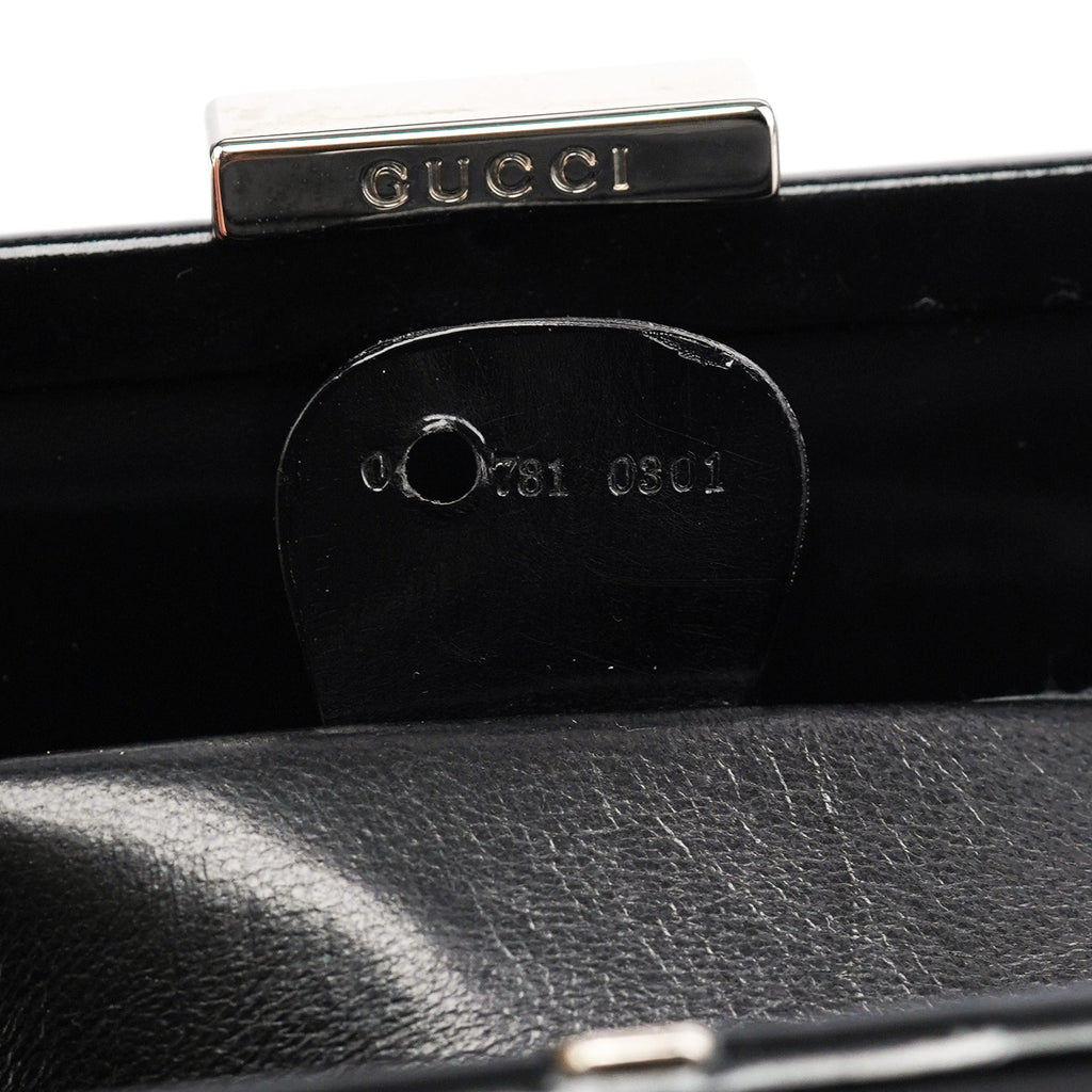 Black Patent Leather Clutch Shoulder Bag