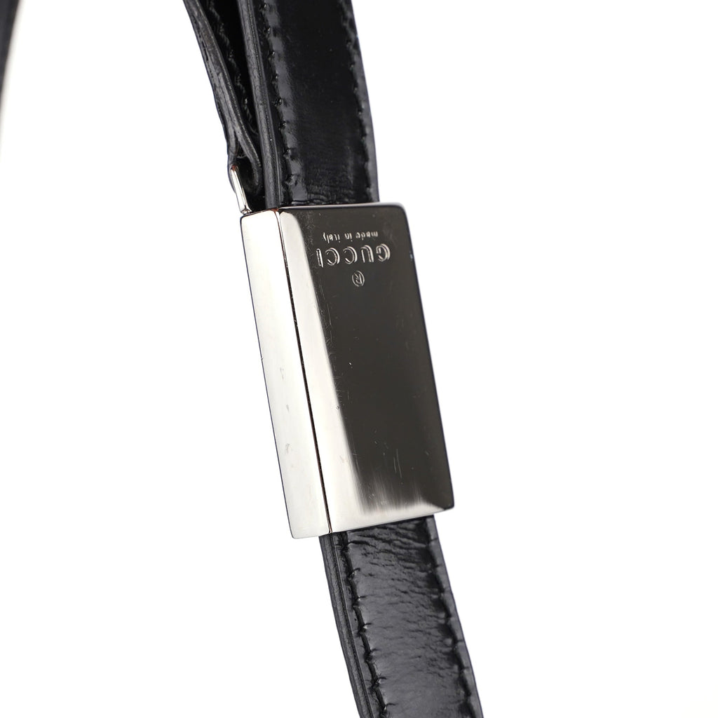 Black Patent Leather Flap Shoulder Bag