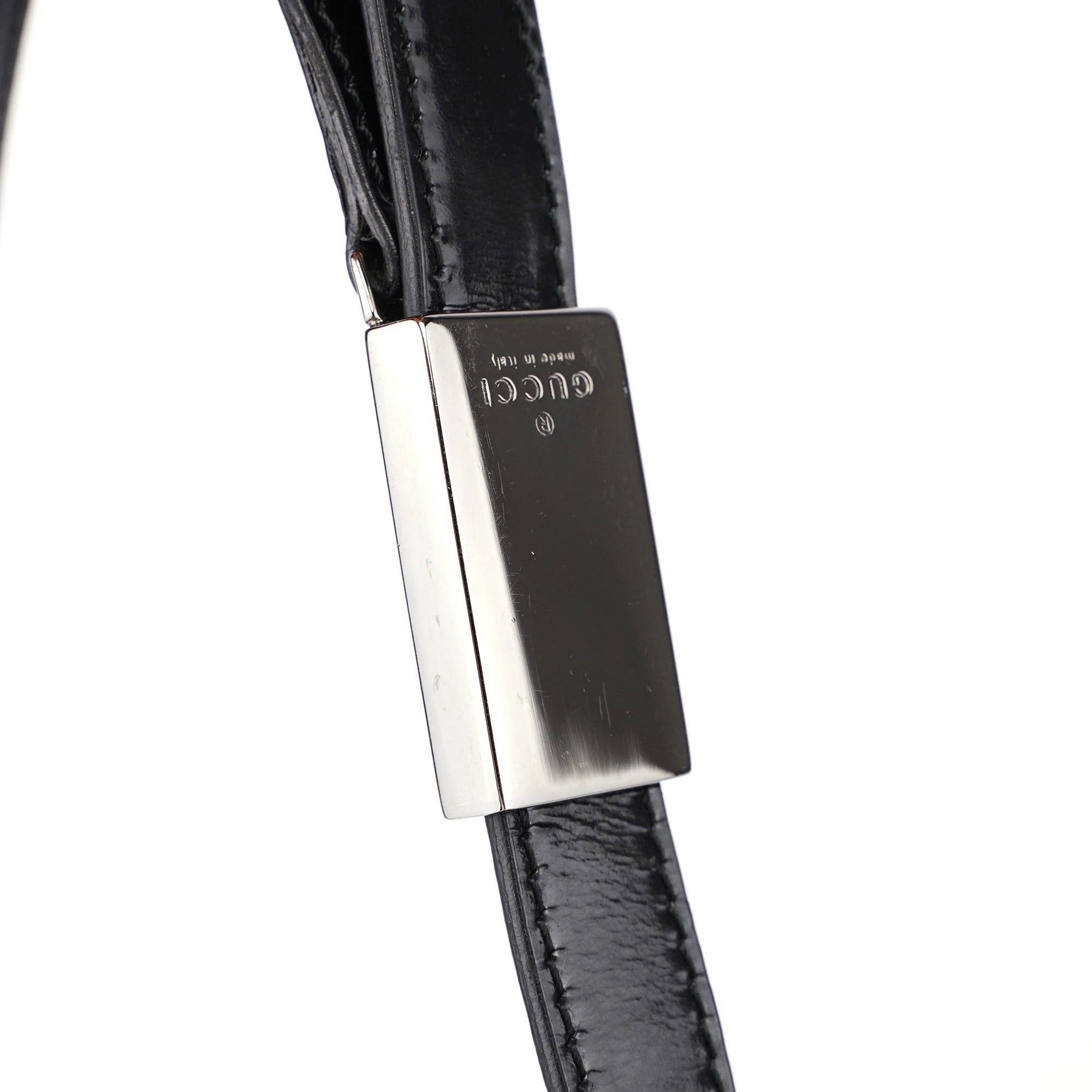 Black Patent Leather Flap Shoulder Bag