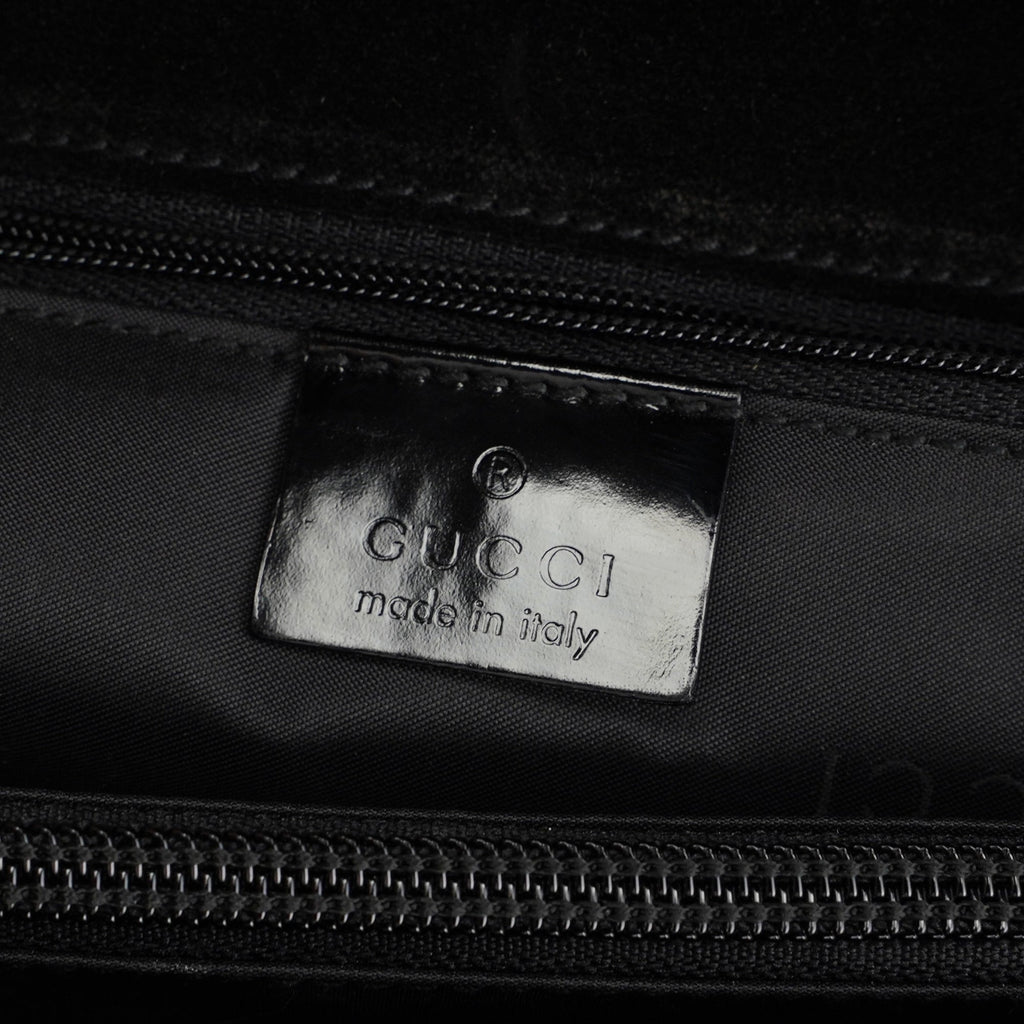 Black Patent Leather Flap Shoulder Bag