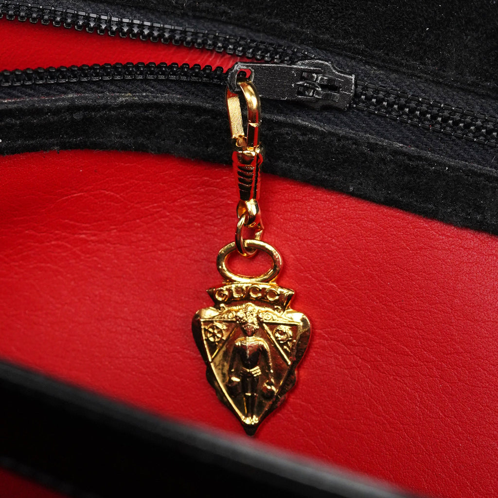 Black Patent Leather G Shoulder Bag