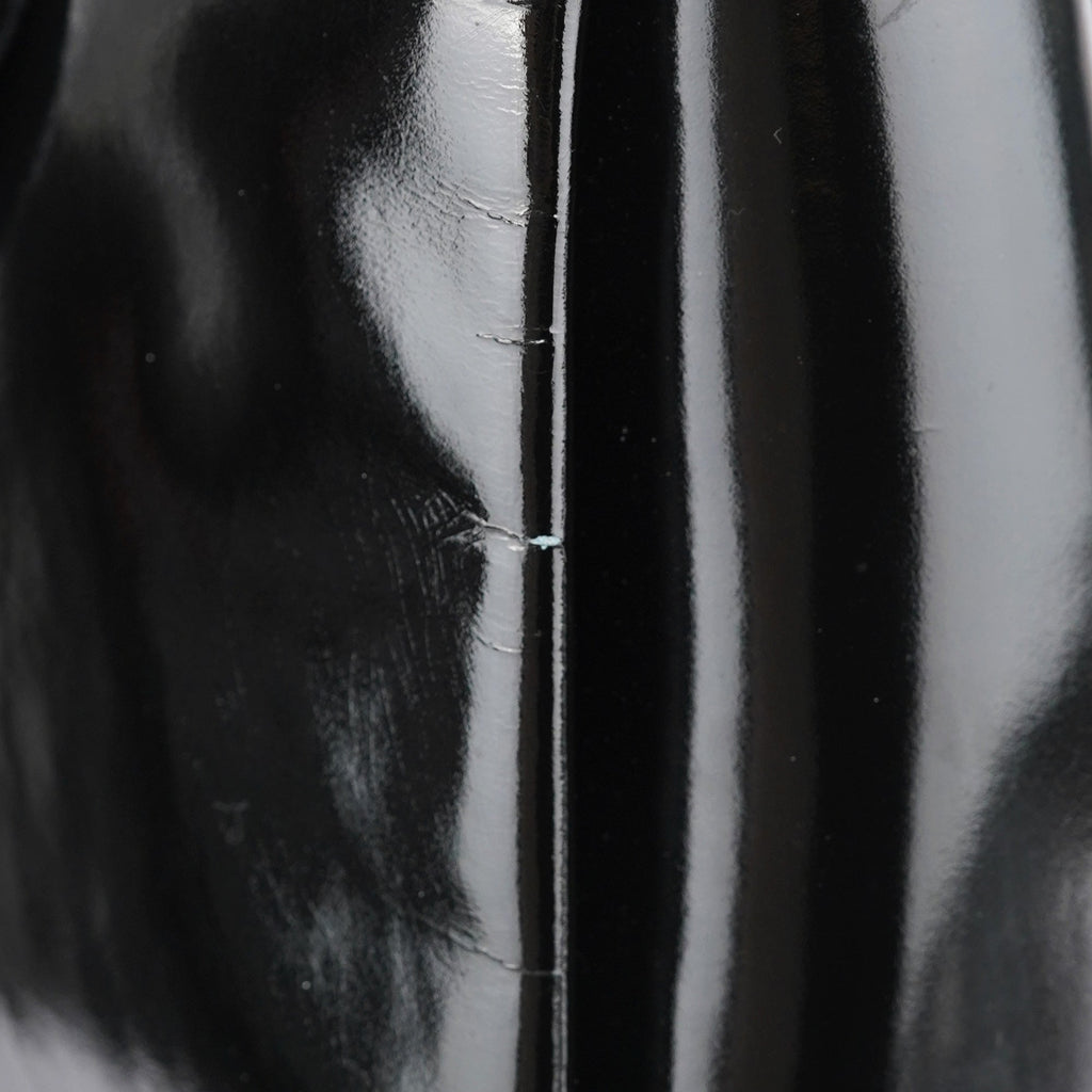 Black Patent Leather G Shoulder Bag