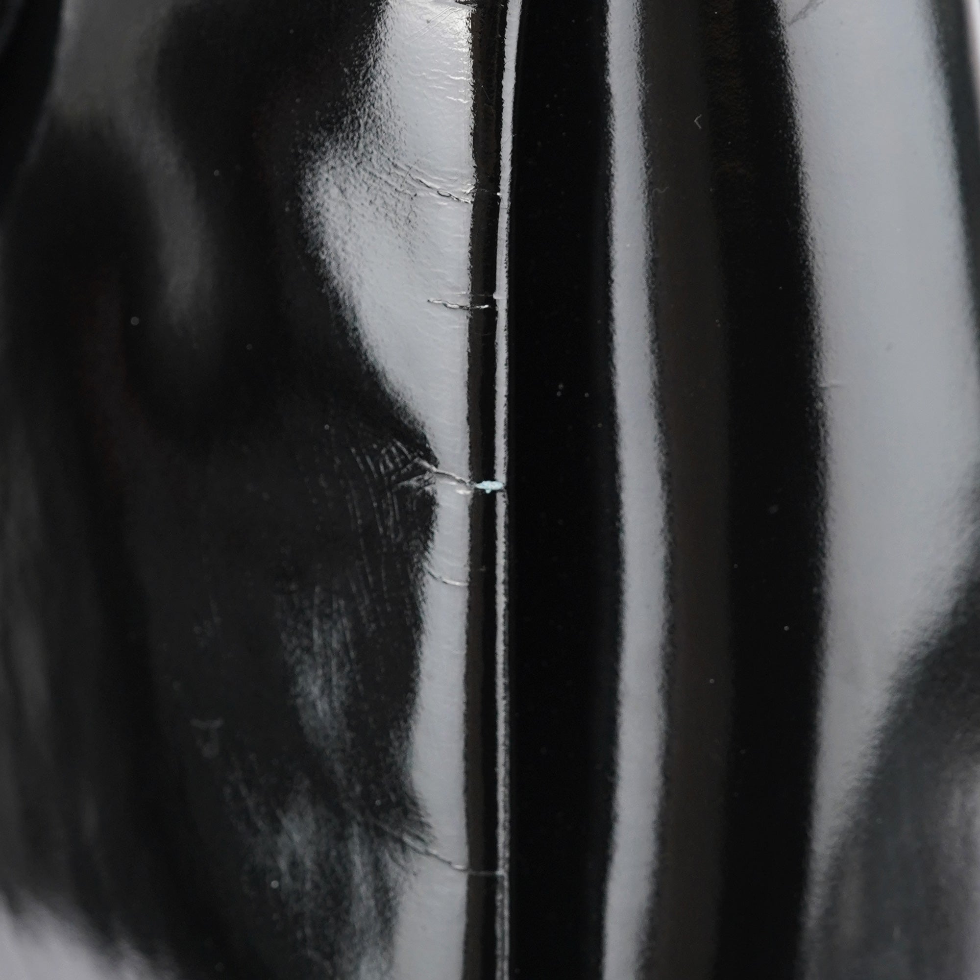 Black Patent Leather G Shoulder Bag