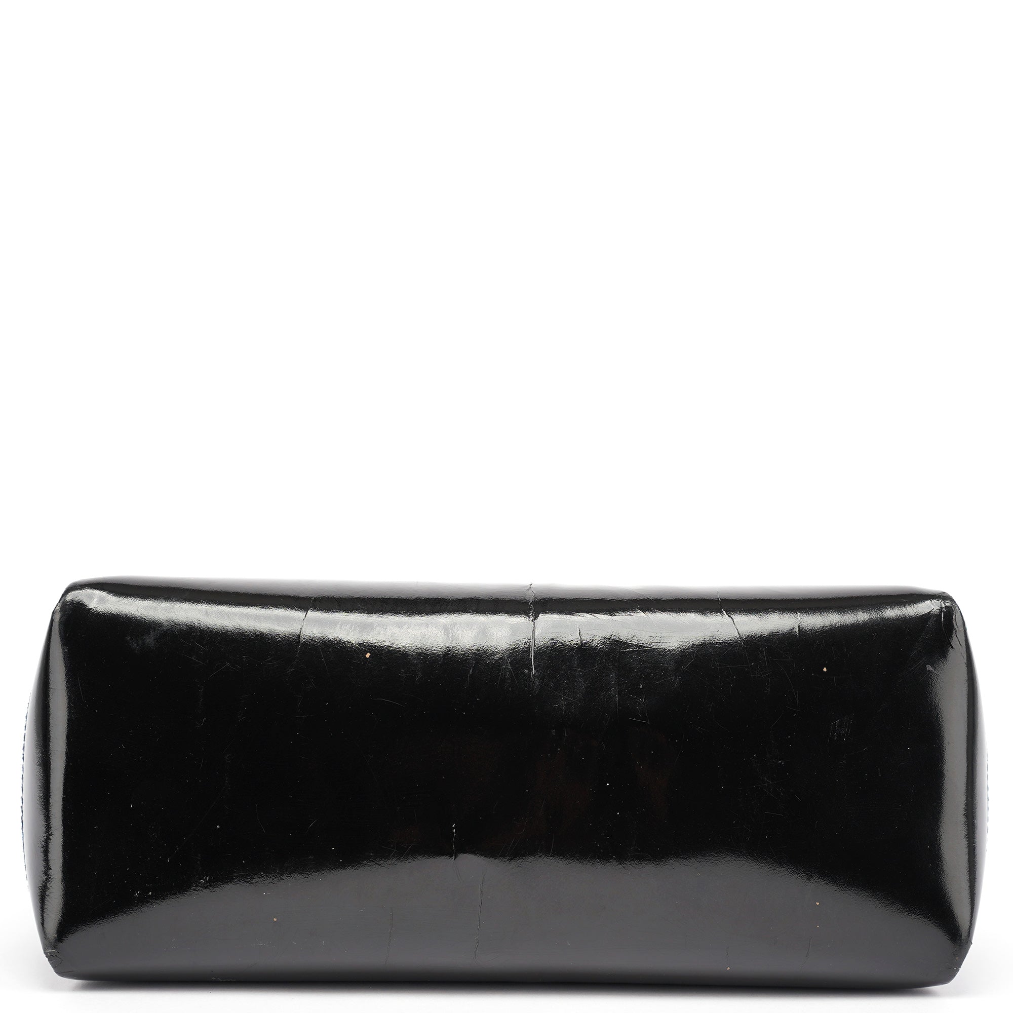 Black Patent Leather G Shoulder Bag
