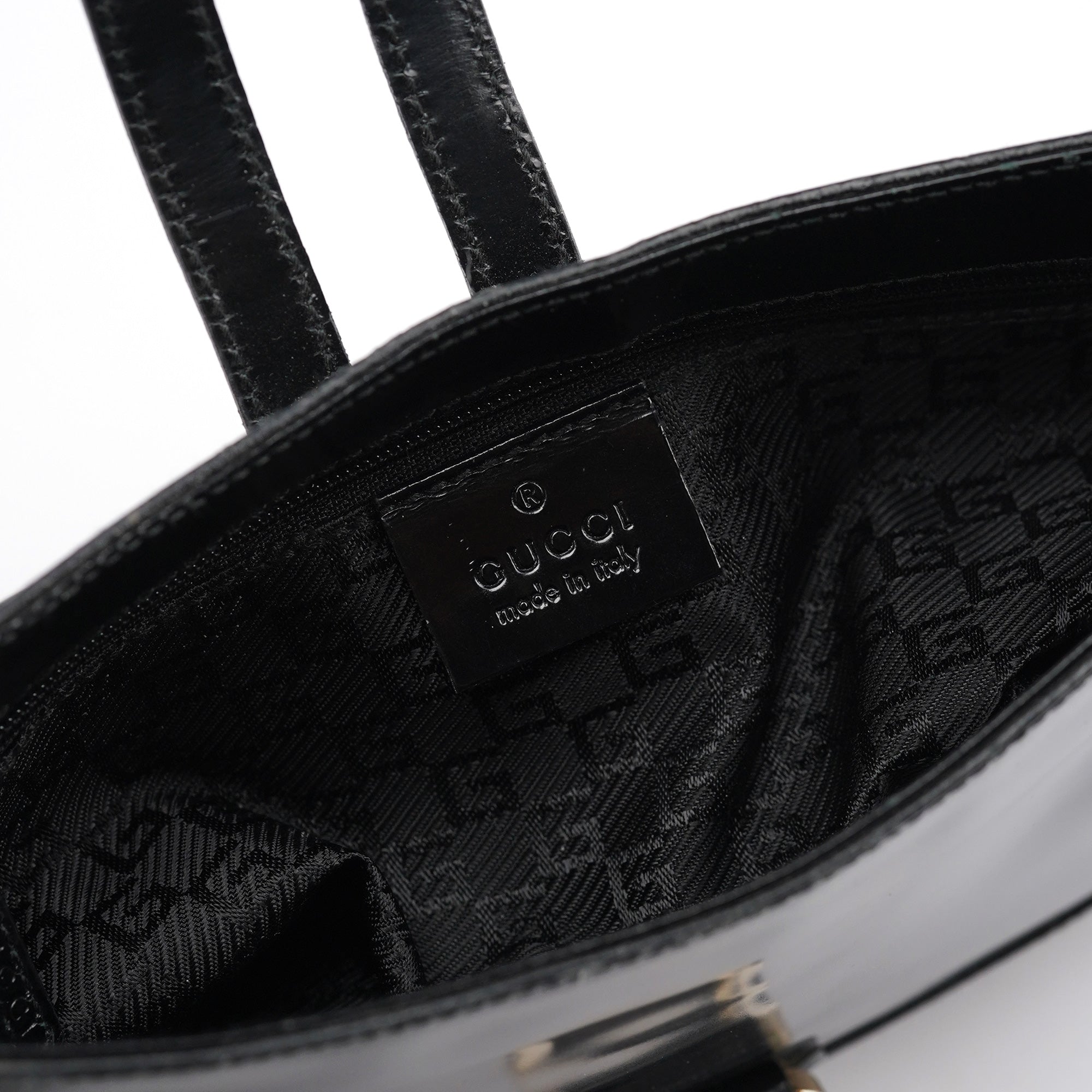 Black Patent Leather Jackie Shoulder Bag
