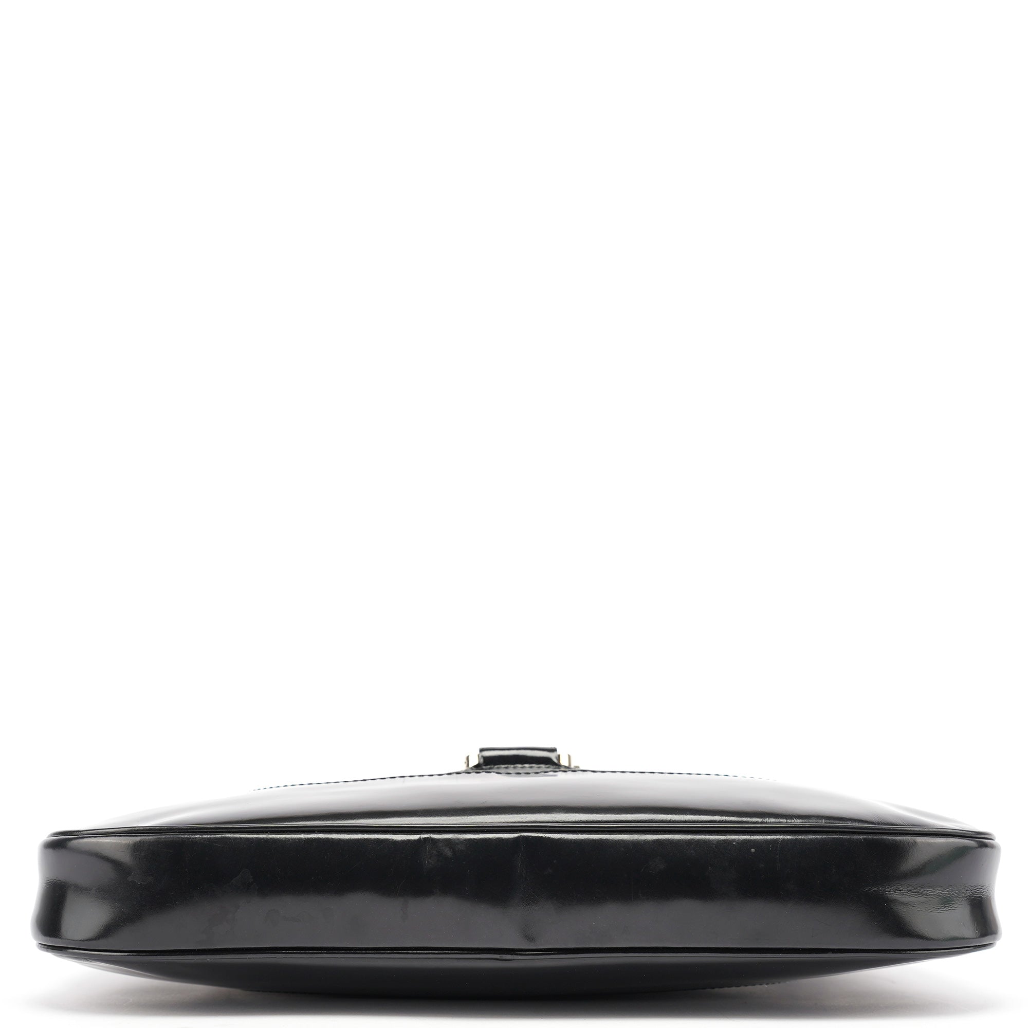 Black Patent Leather Jackie Shoulder Bag