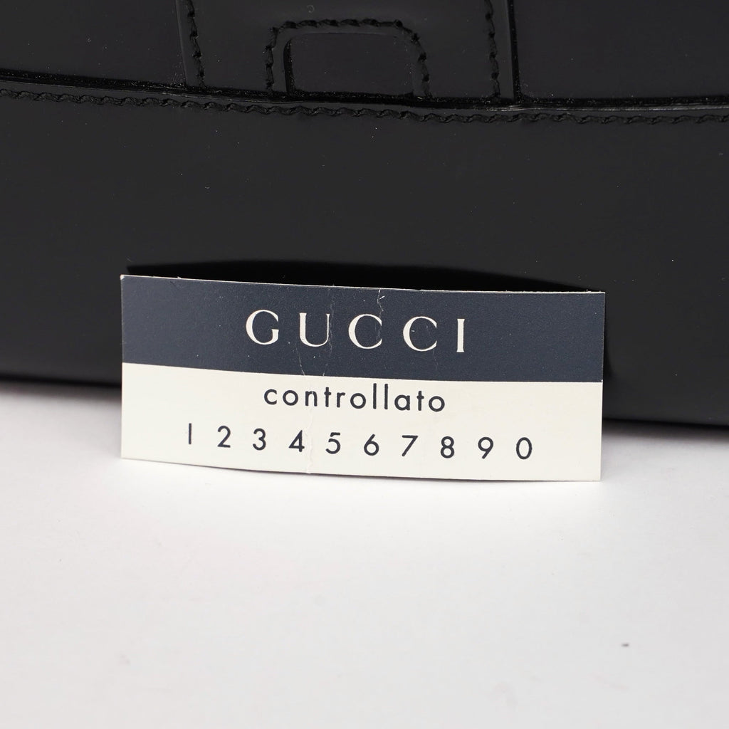 Black Patent Leather Jackie Shoulder Bag