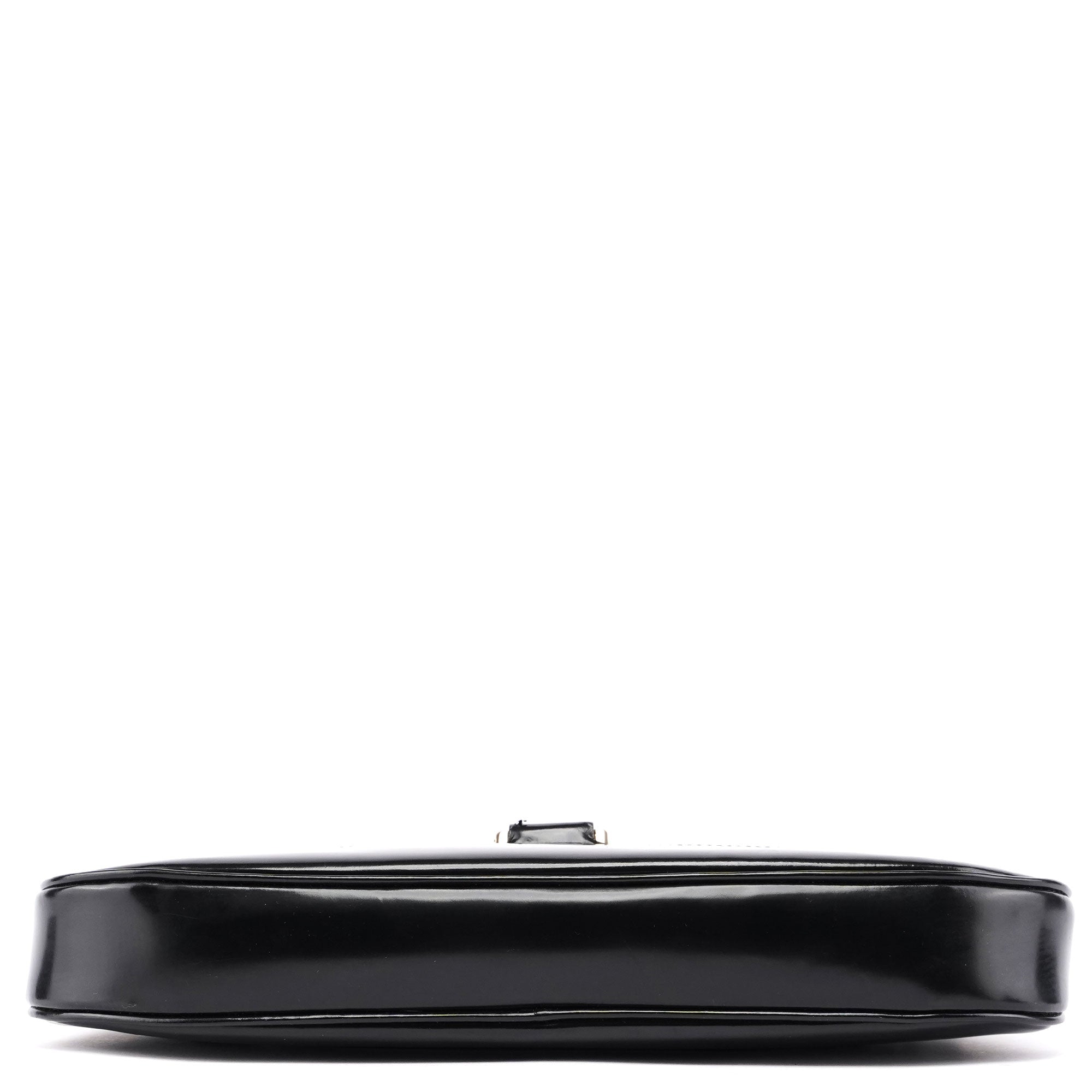 Black Patent Leather Jackie Shoulder Bag