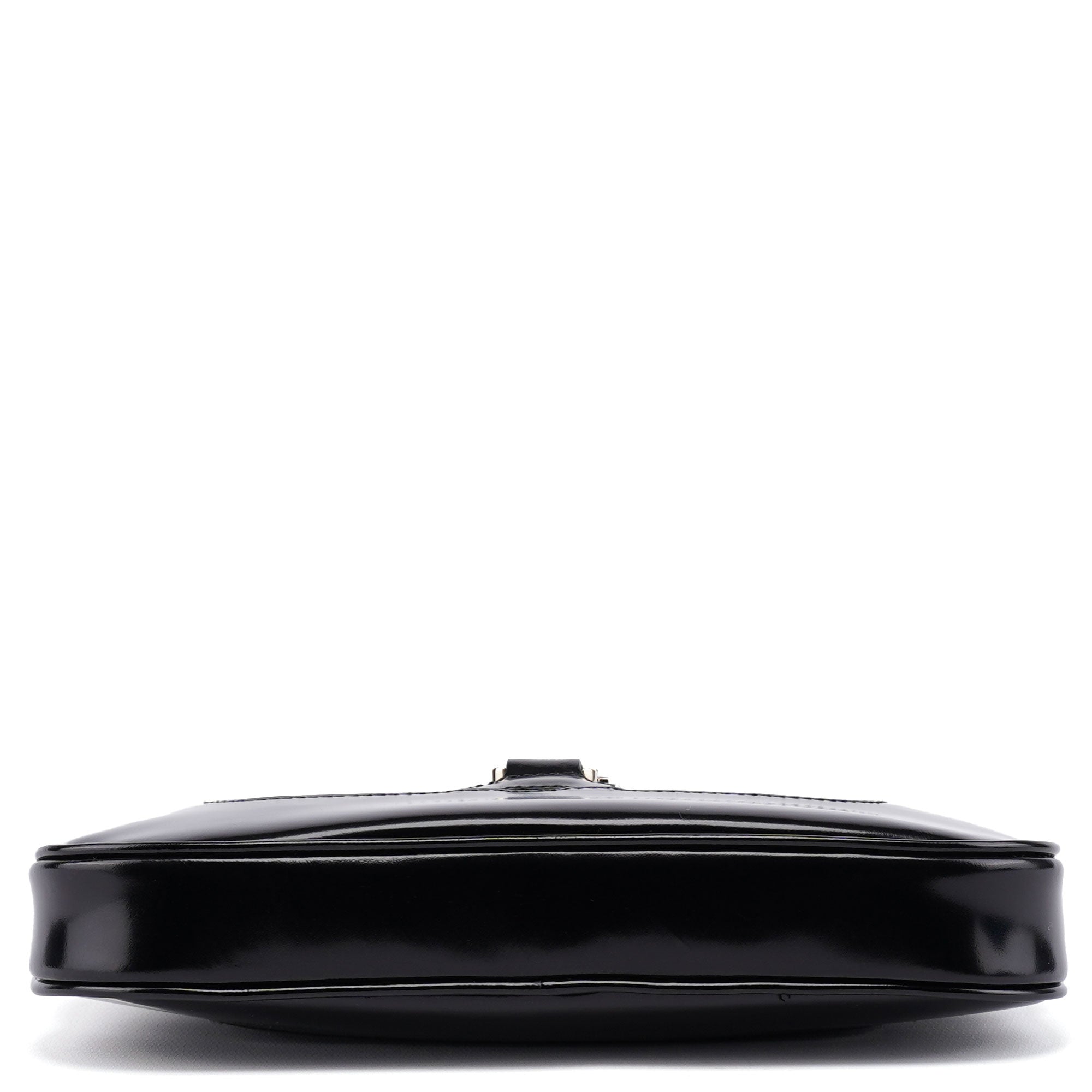 Black Patent Leather Jackie Shoulder Bag