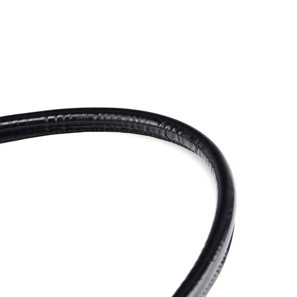 Black Patent Leather Jackie Shoulder Bag