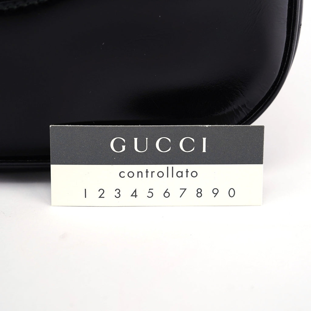 Black Patent Leather Jackie Shoulder Bag