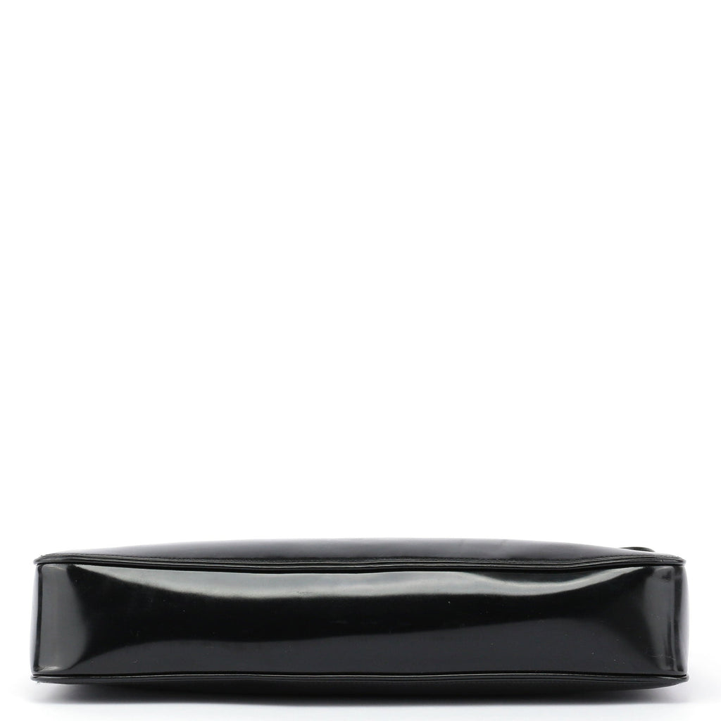 Black Patent Leather Jackie Tote