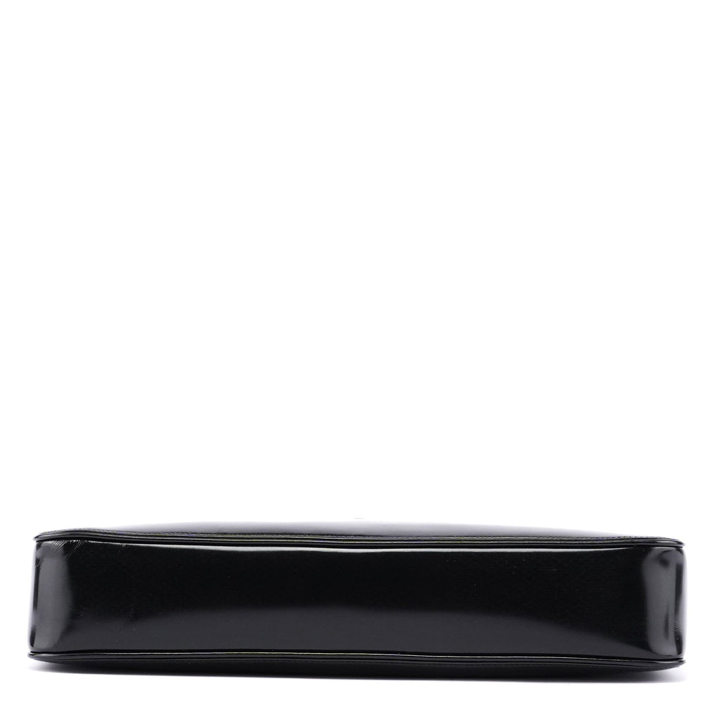 Black Patent Leather Jackie Tote
