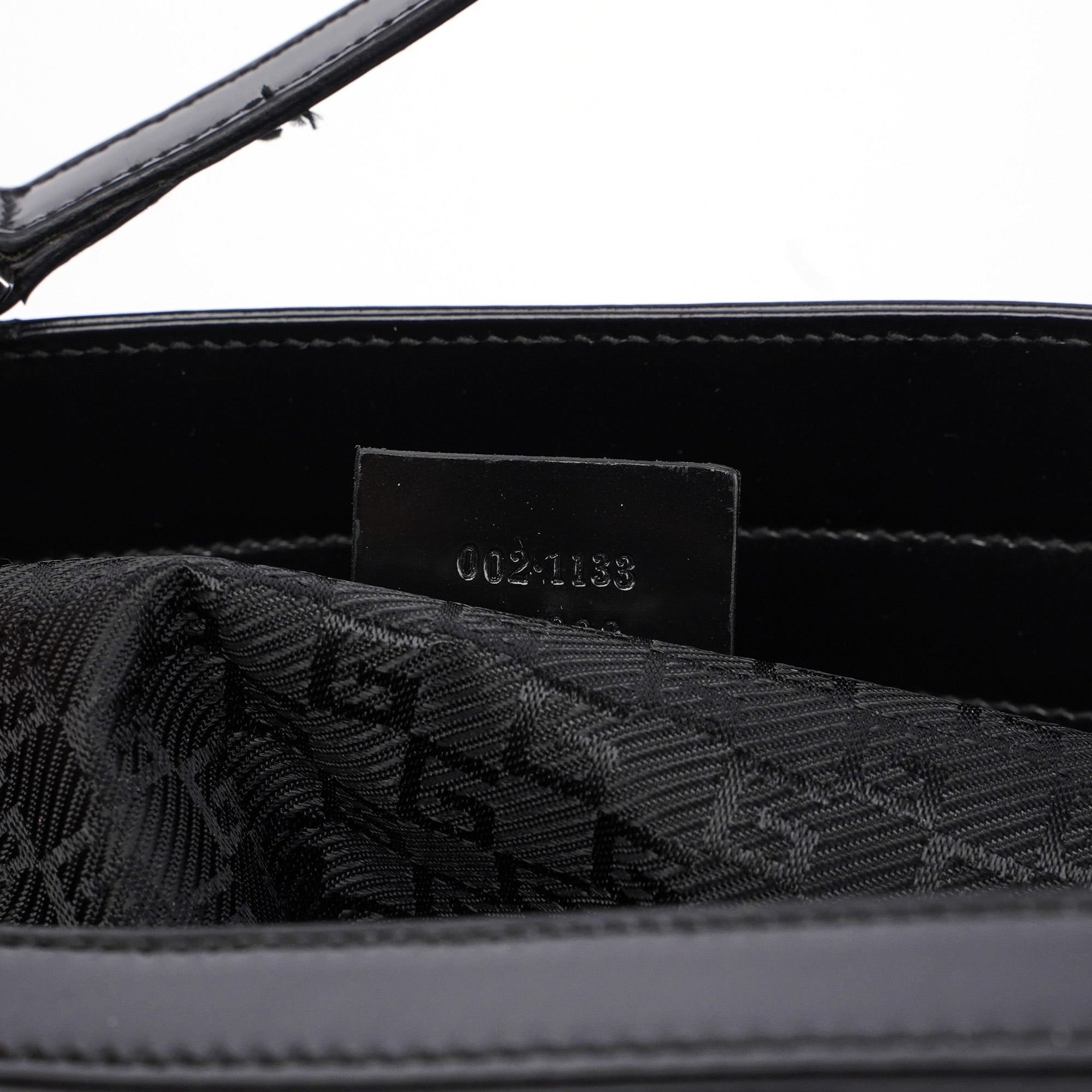Black Patent Leather Jackie Tote