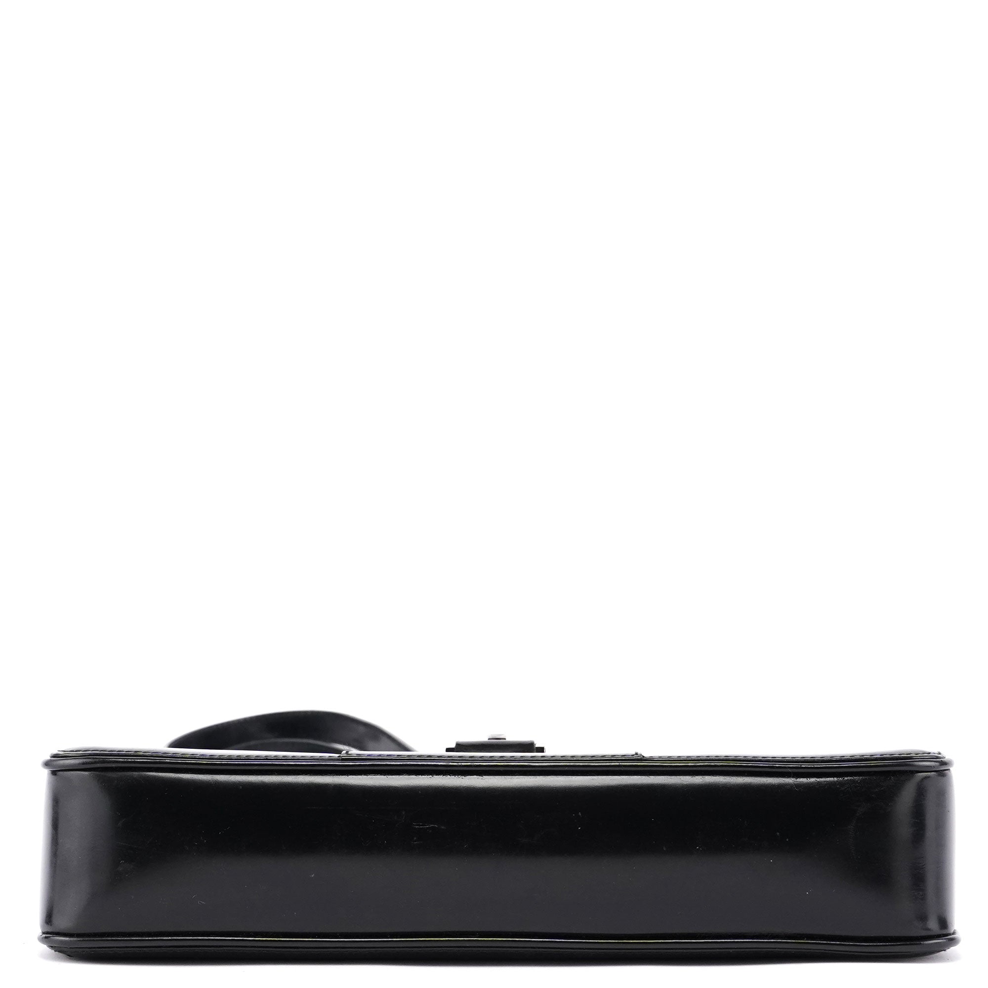 Black Patent Leather Jackie Tote