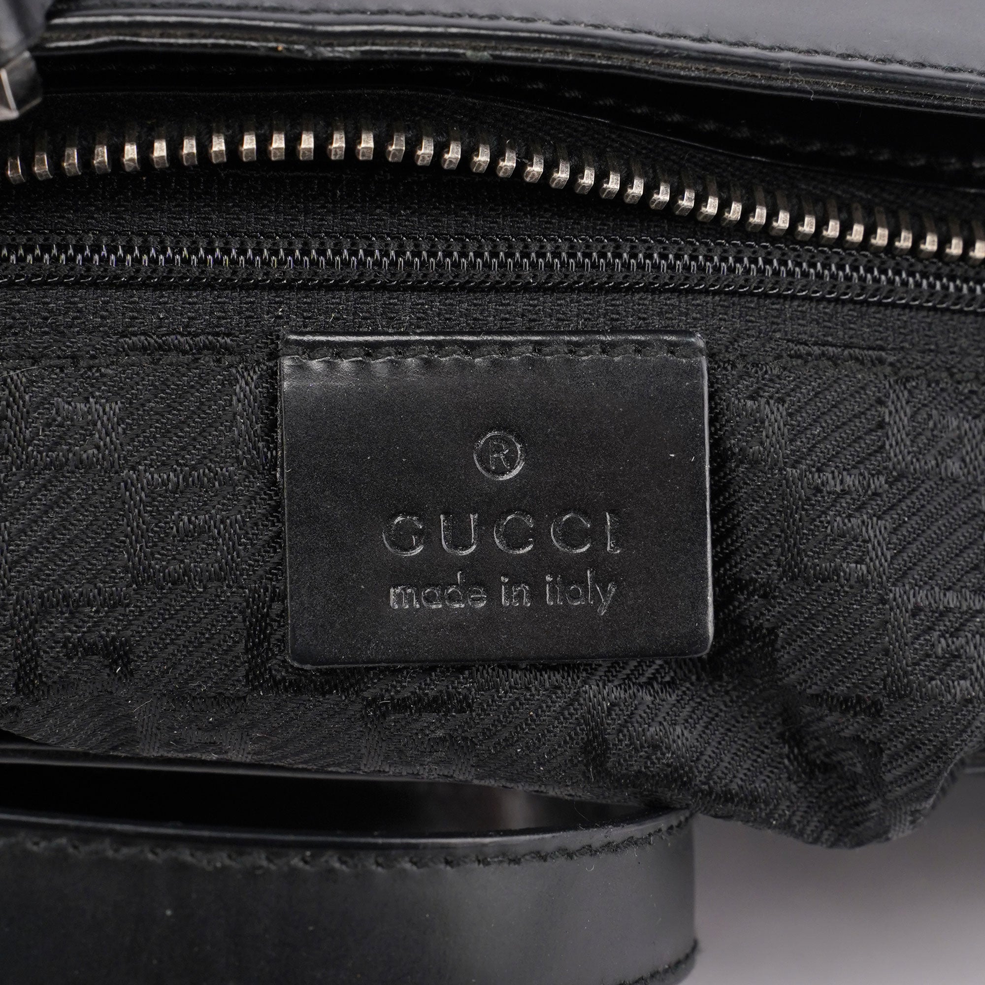 Black Patent Leather Jackie Tote