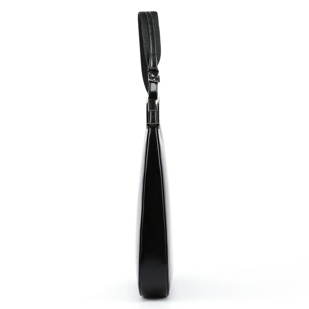 Black Patent Leather Shoulder Bag