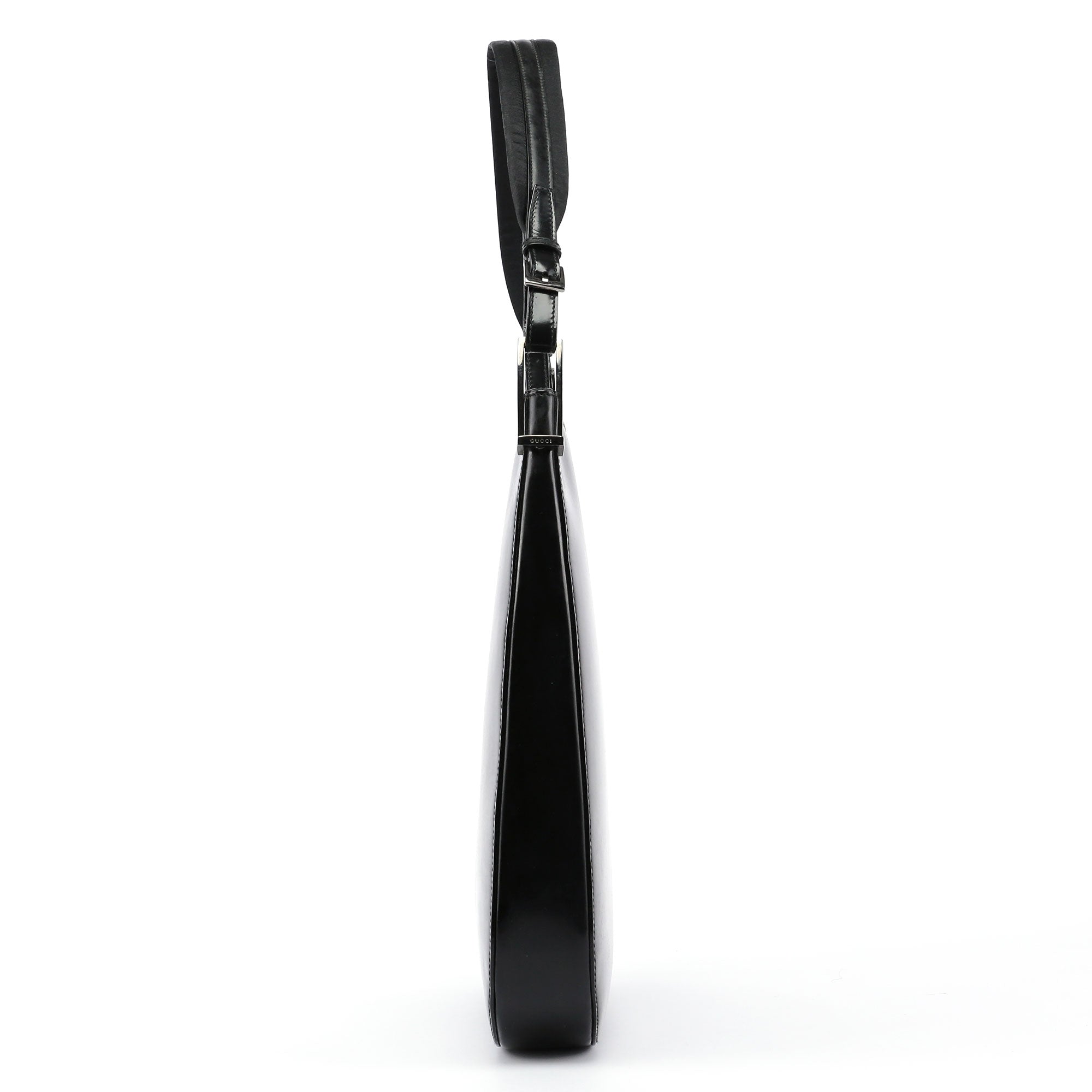 Black Patent Leather Shoulder Bag