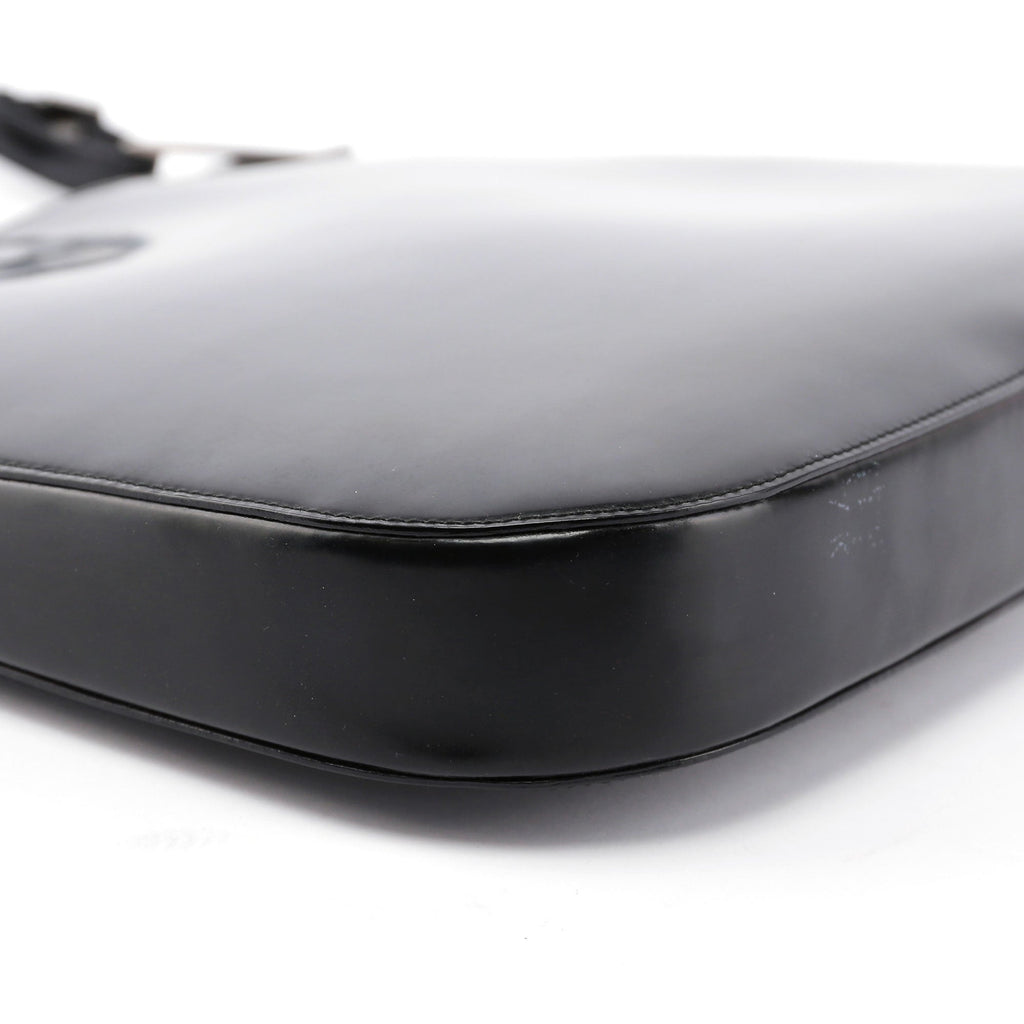 Black Patent Leather Shoulder Bag