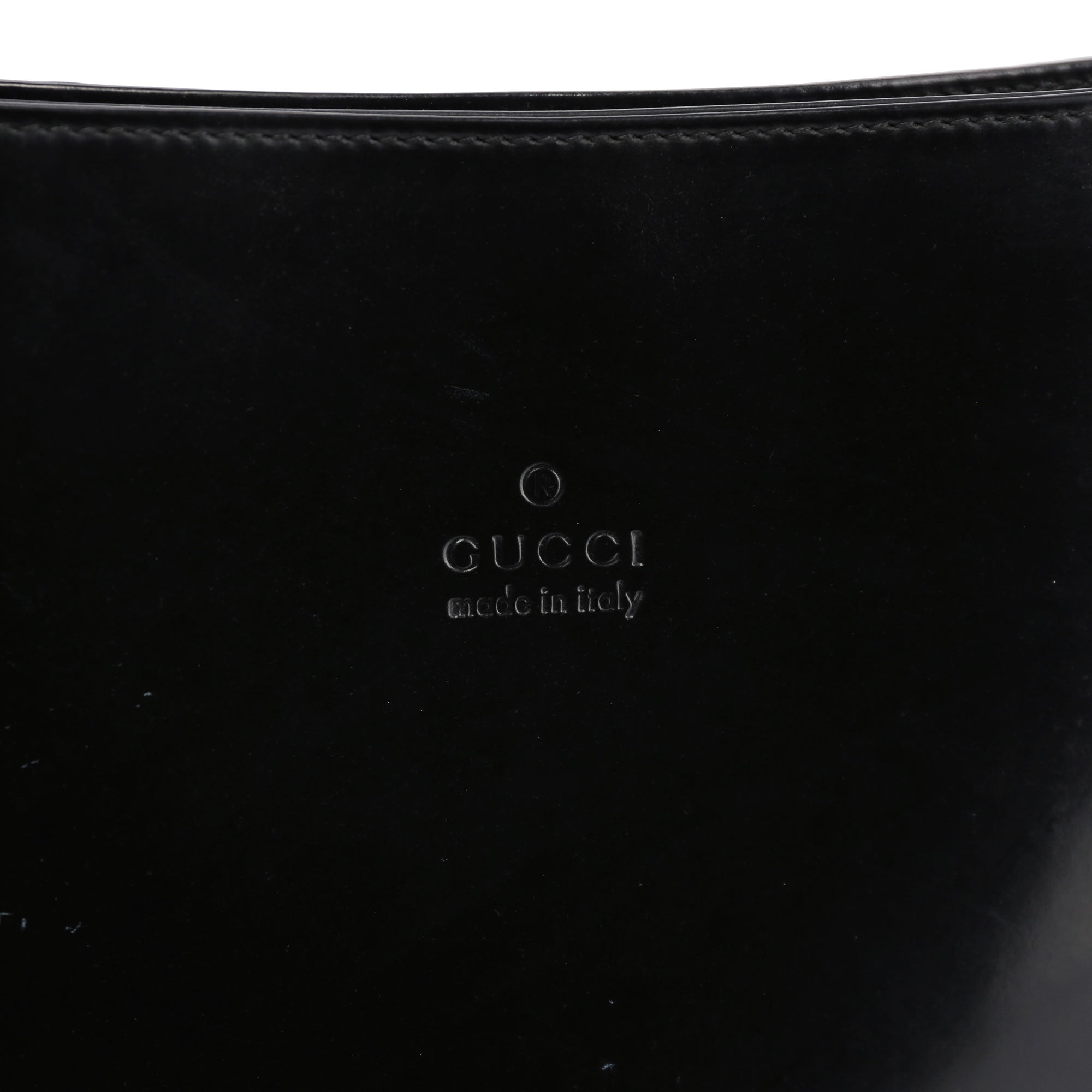Black Patent Leather Shoulder Bag