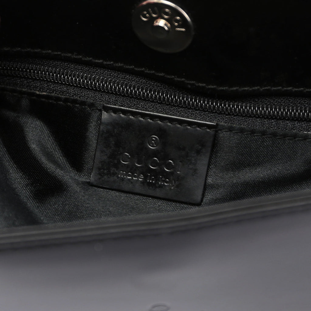 Black Patent Leather Shoulder Bag