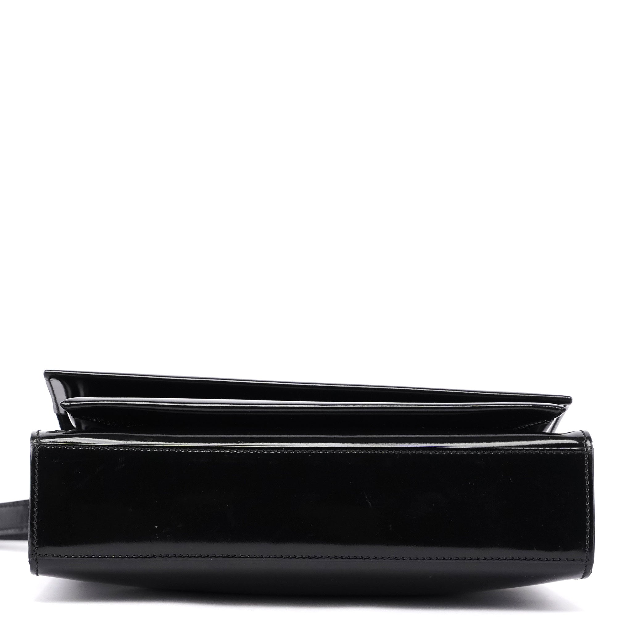 Black Patent Leather Shoulder Bag