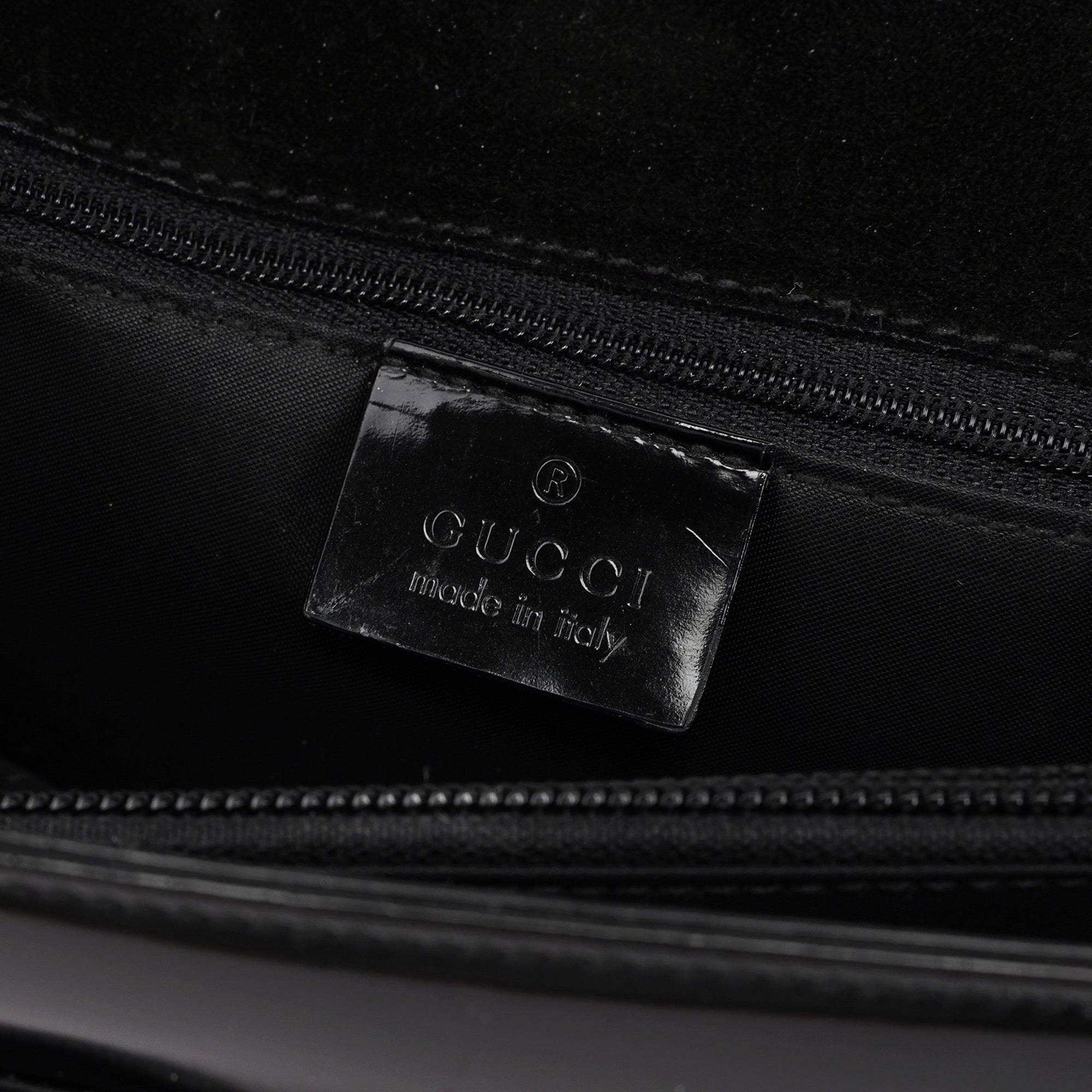 Black Patent Leather Shoulder Bag