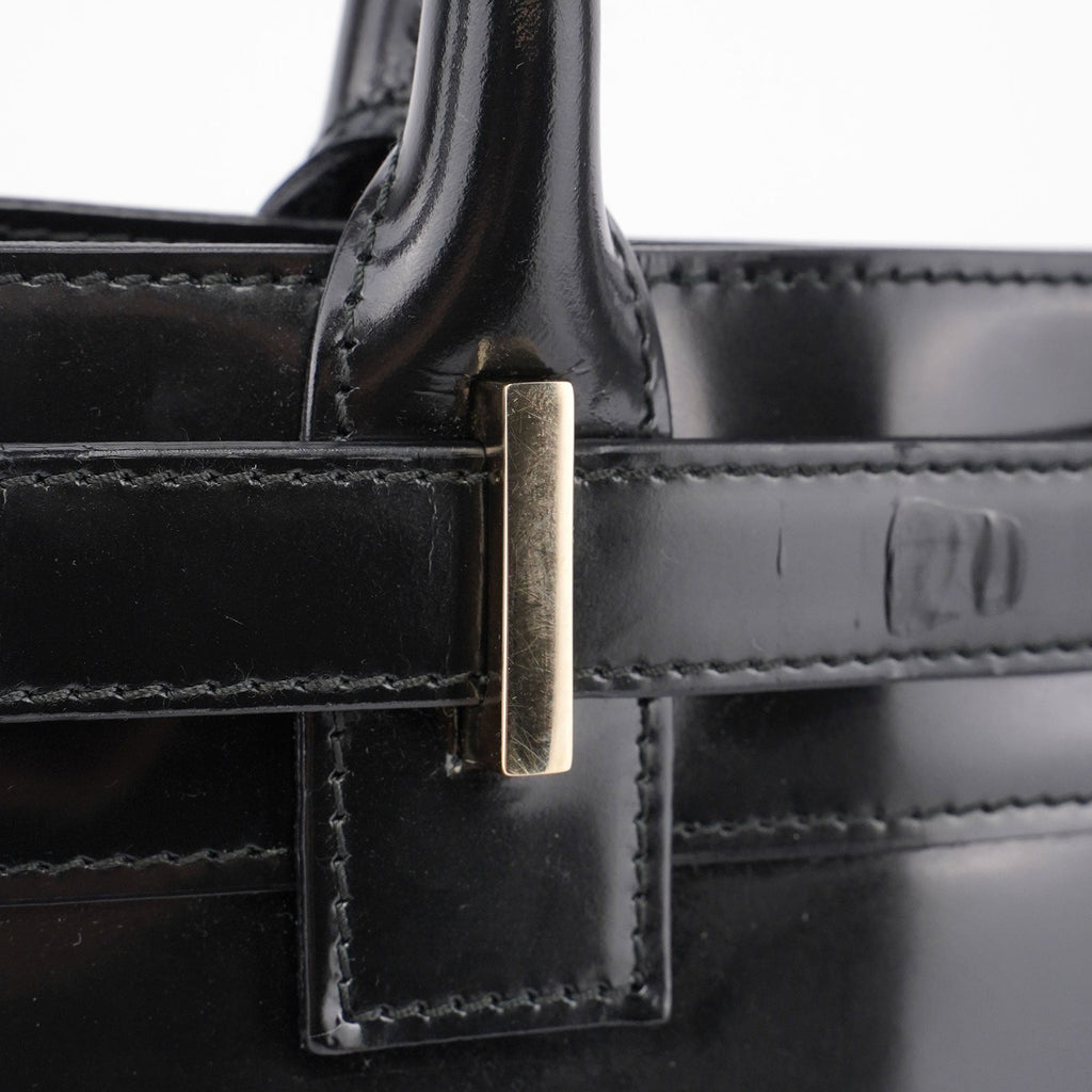 Black Patent Leather Tote