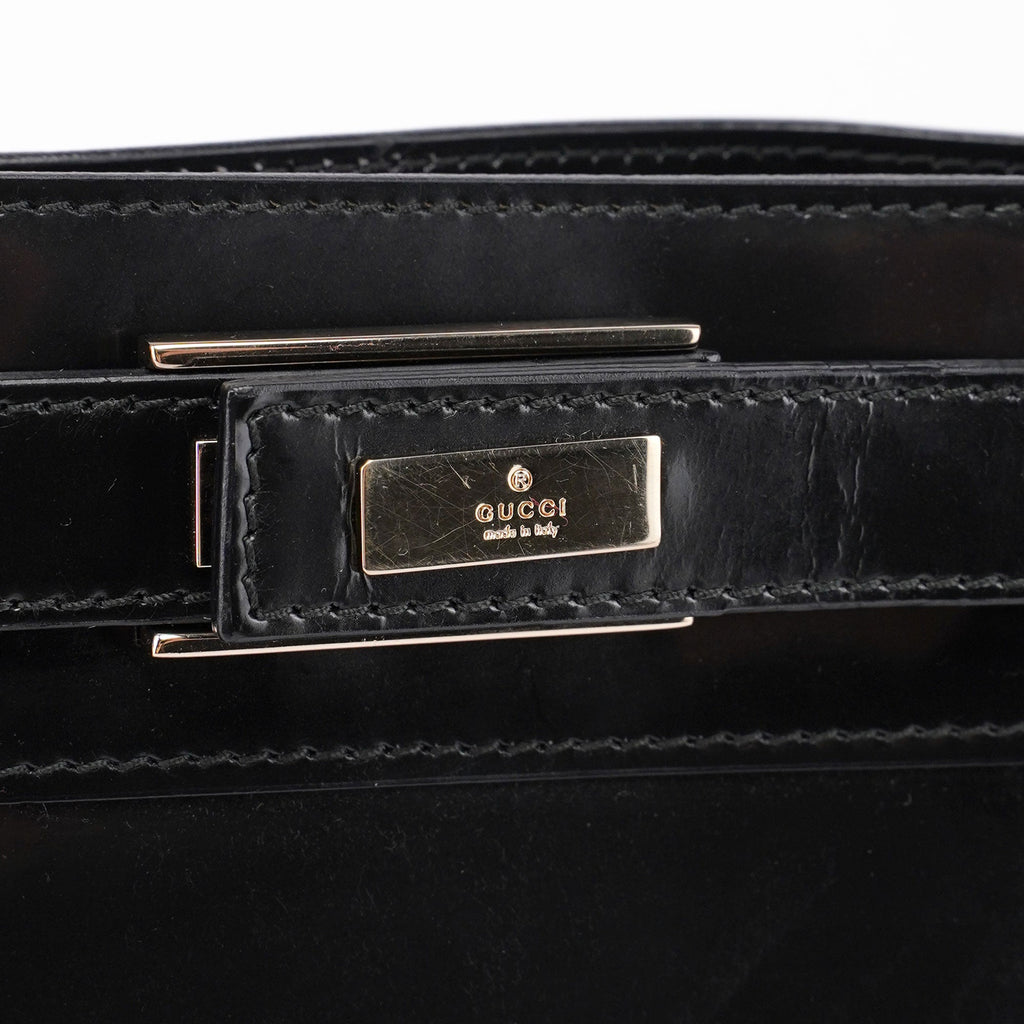 Black Patent Leather Tote