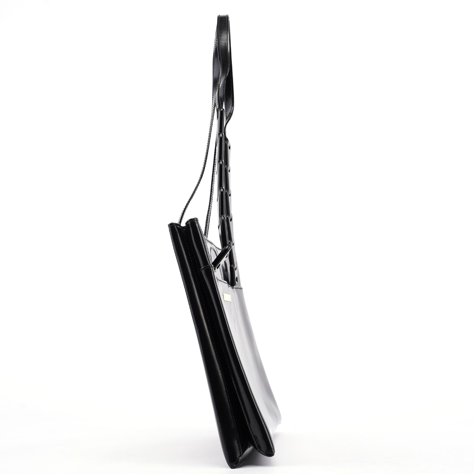 Black Patent Leather Tote