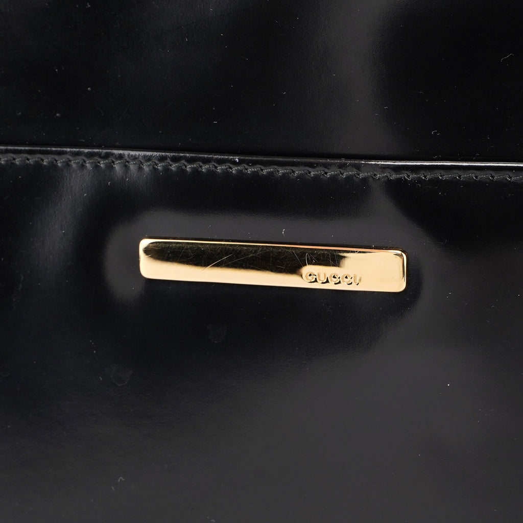 Black Patent Leather Tote