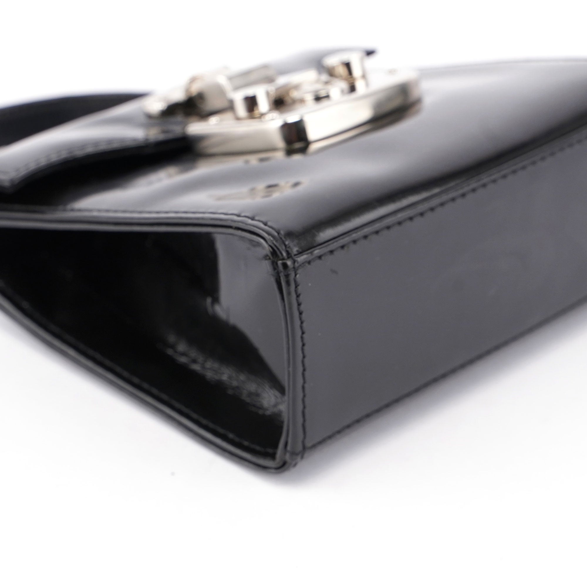 Black Patent Micro Ladylock