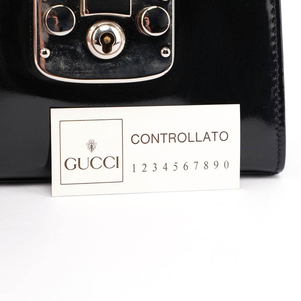 Black Patent Micro Ladylock