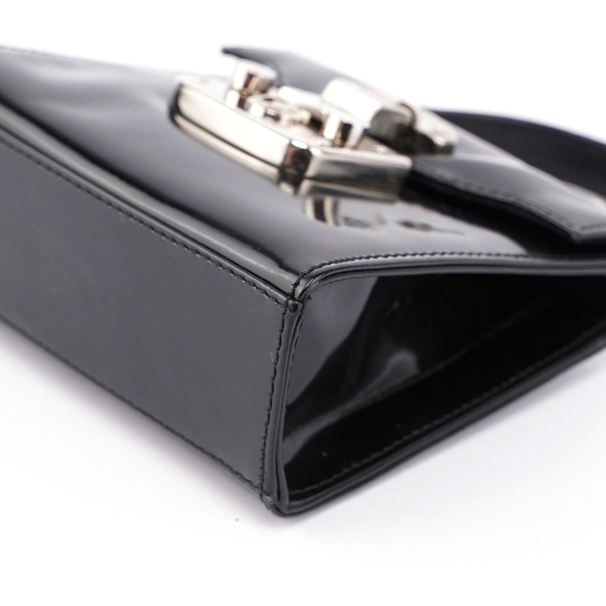 Black Patent Micro Ladylock