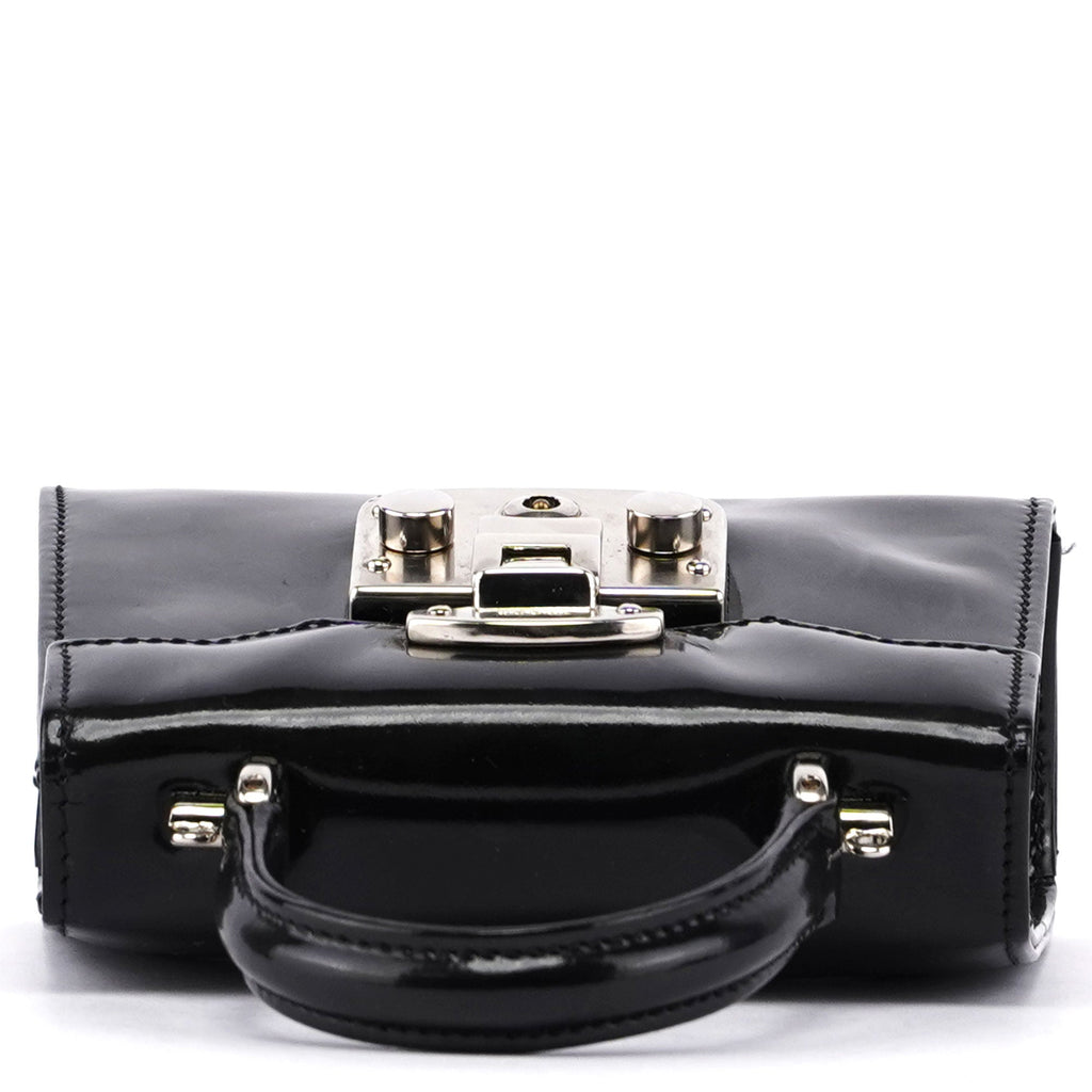Black Patent Micro Ladylock