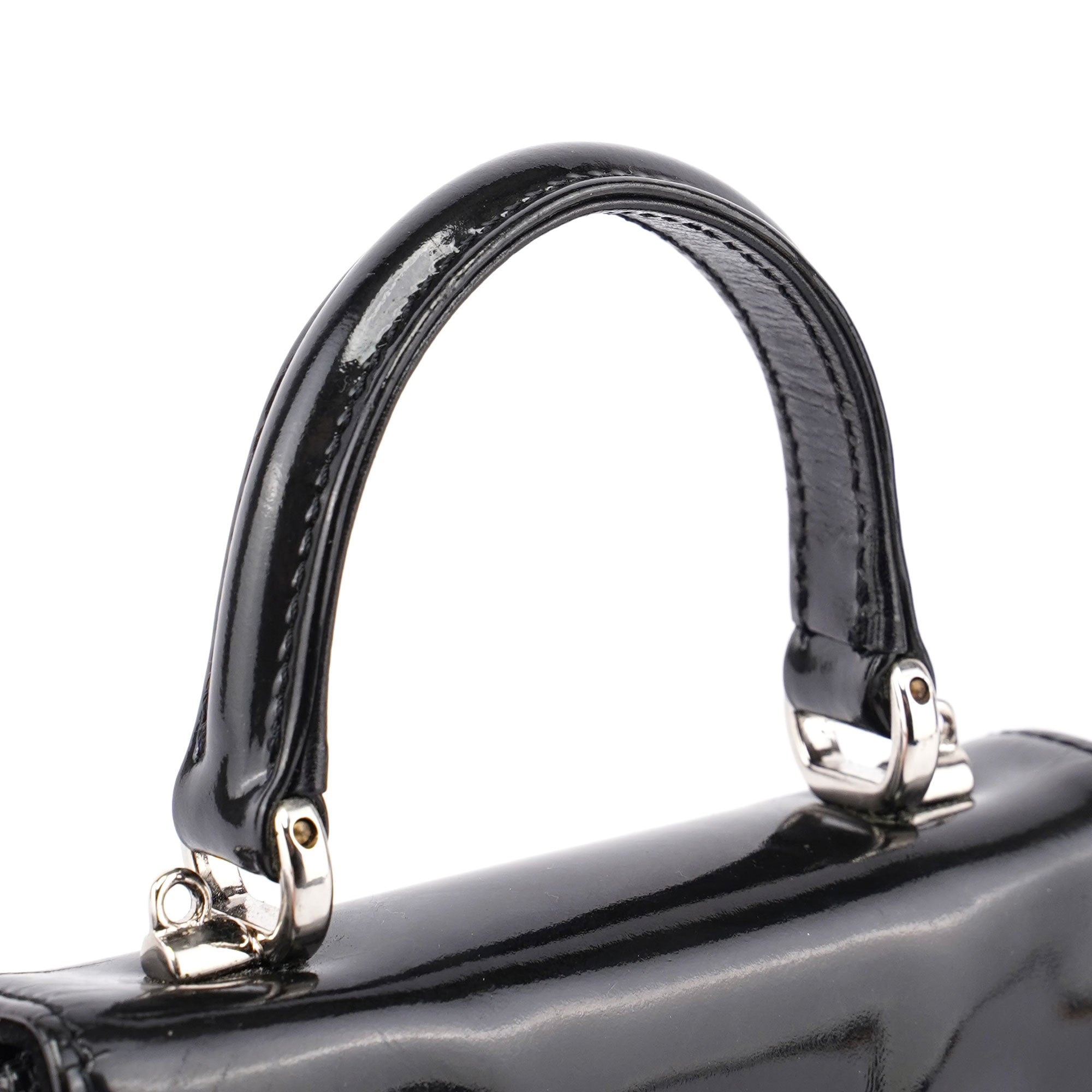 Black Patent Micro Ladylock