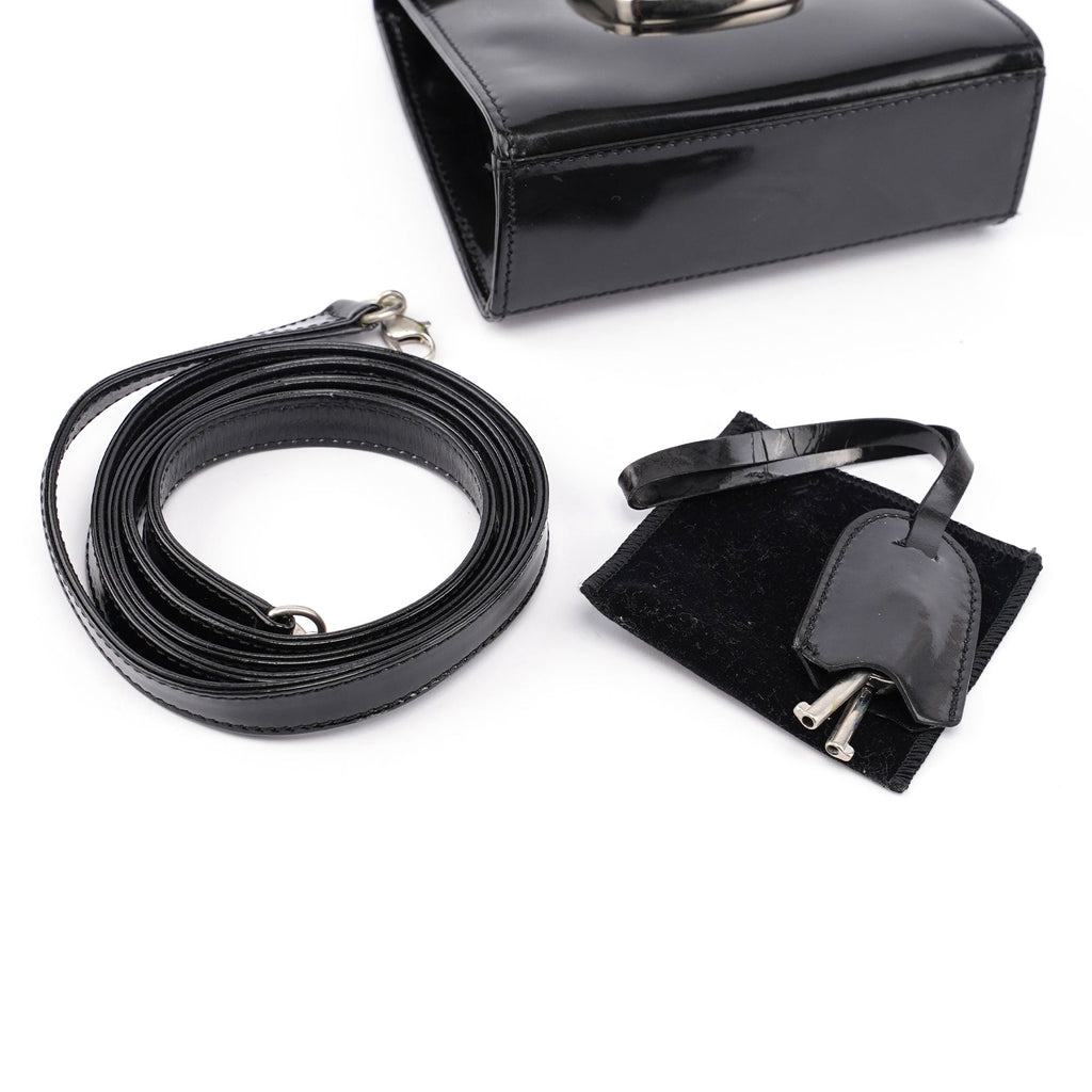 Black Patent Micro Ladylock