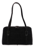 Black Pony Fur Mini Clutch Bag