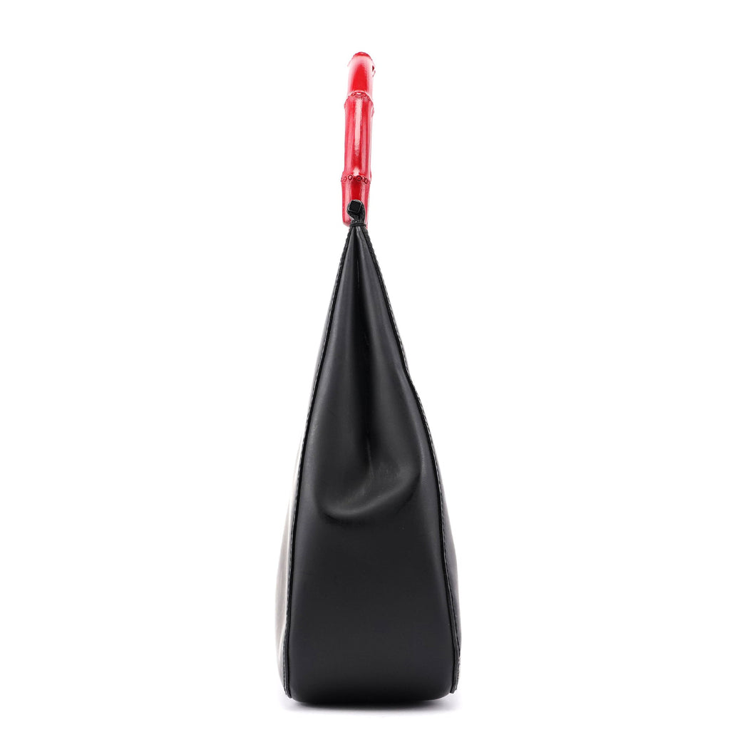 Black Red Bamboo Shoulder Bag