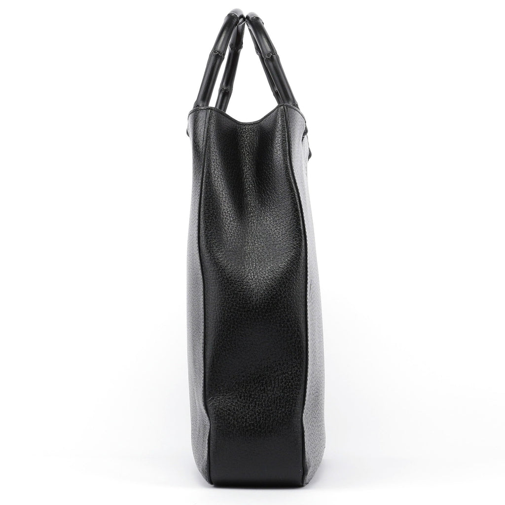 Black Red Bamboo Tote